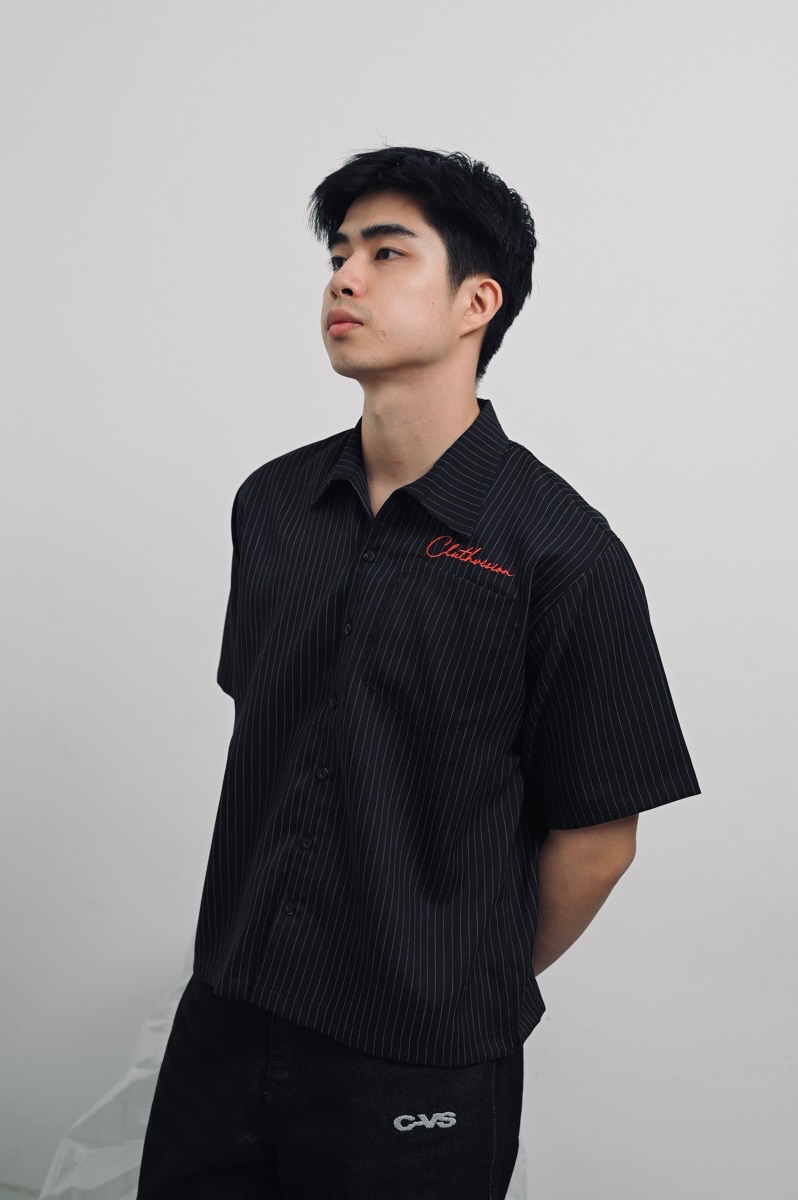 SHIRT BLACK BOXY CLUTHVISION 