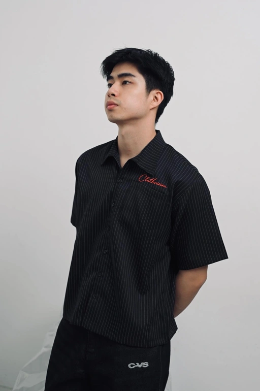 Image of SHIRT BLACK BOXY CLUTHVISION 