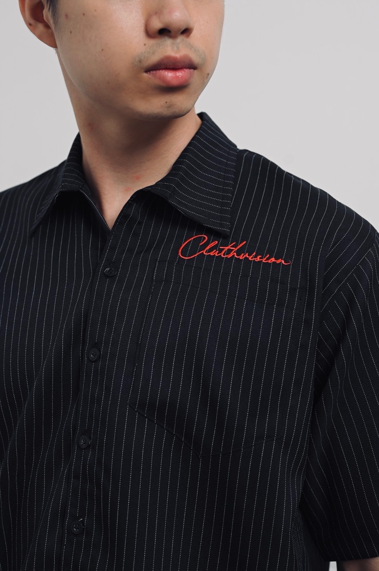 SHIRT BLACK BOXY CLUTHVISION 