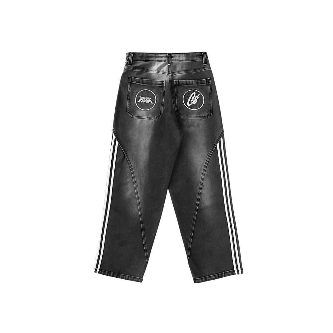 BAGGY JEANS GREYWASH HOLEVISION
