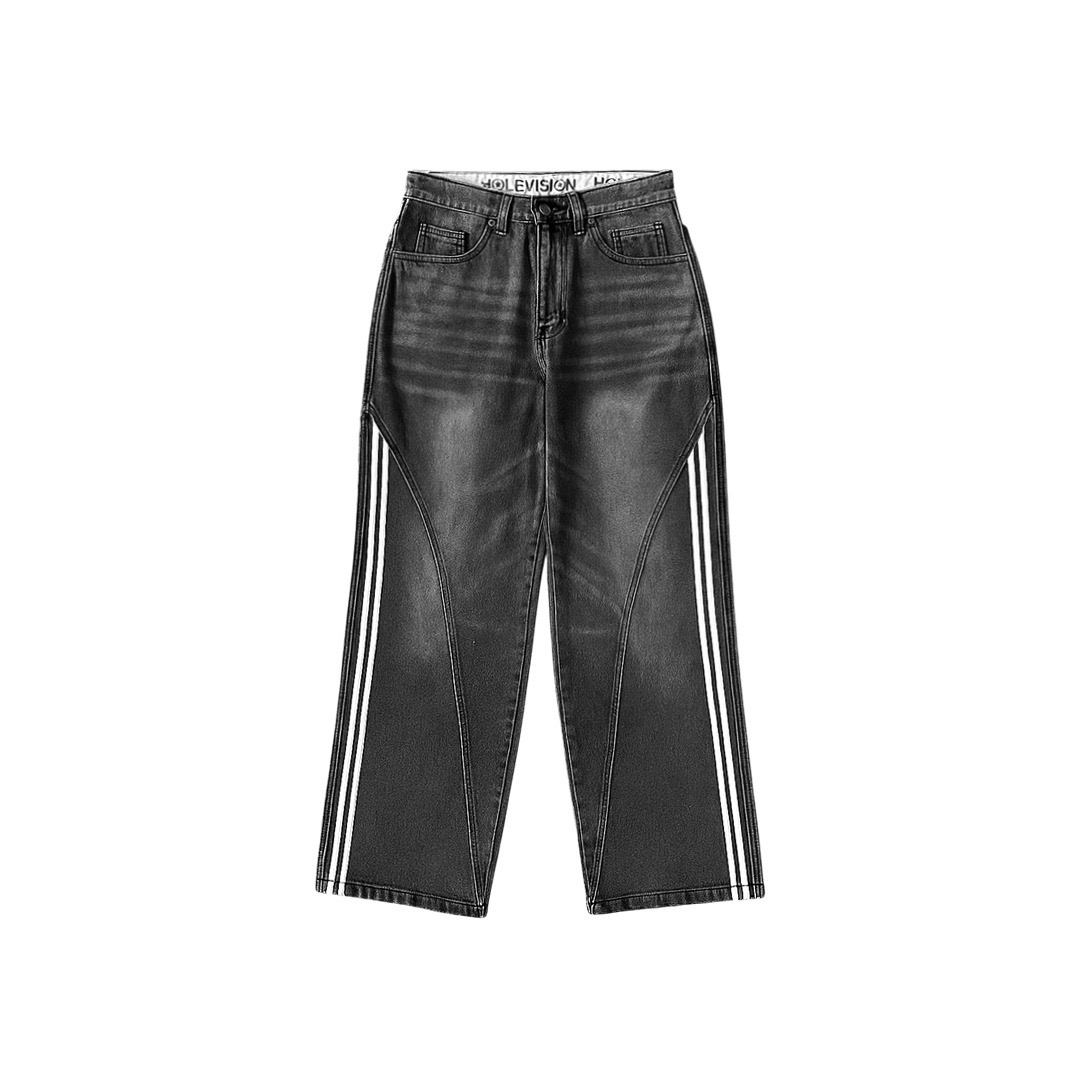 BAGGY JEANS GREYWASH HOLEVISION