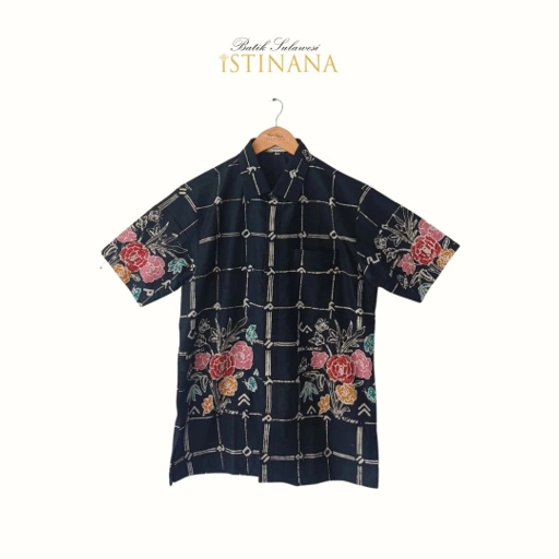 Image of Kemeja Batik Motif Batik Cap LAGOSI KOTAK
