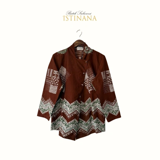 Image of Atasan Cap catur phinisi coklat 