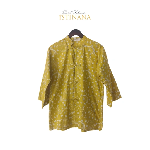Image of Atasan Motif Batik Patala Kuning