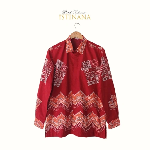 Image of Kemeja Motif Cap "Catur Phinisi"