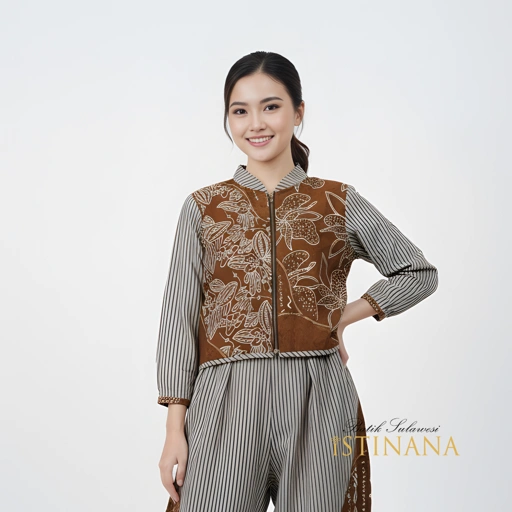 Image of Atasan Crop Wanita "Cap Mekar"