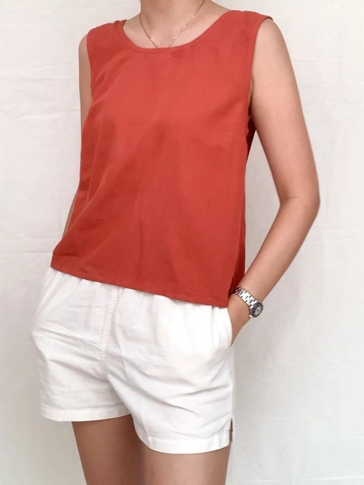 Image of Sadie Women Tank Top - 100% Natural Fabrics Linen Viscose