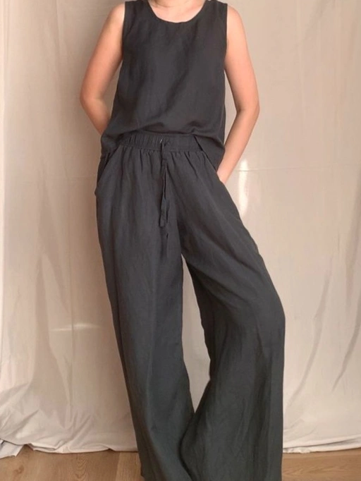 Image of Ozzy Pants 100% Natural Linen Viscose