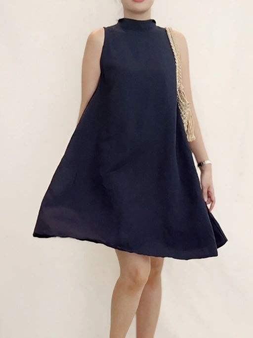 Image of Yara Halter Dress 100% Natural Linen Viscose Fiber