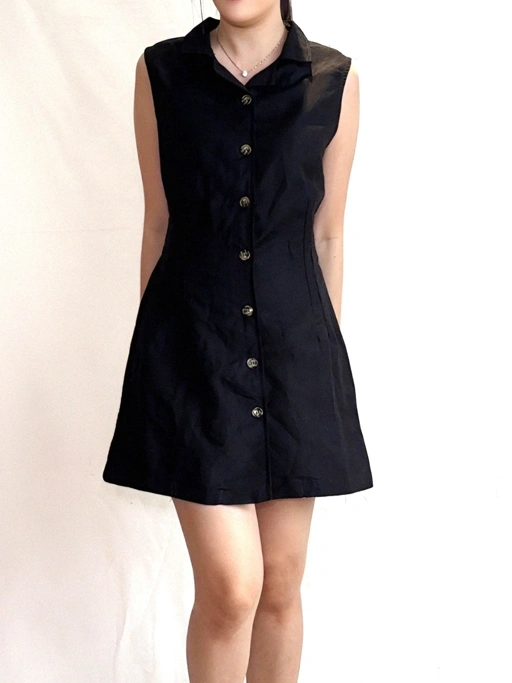 Image of Zoe Dress 100% Natural Fiber Linen Viscose