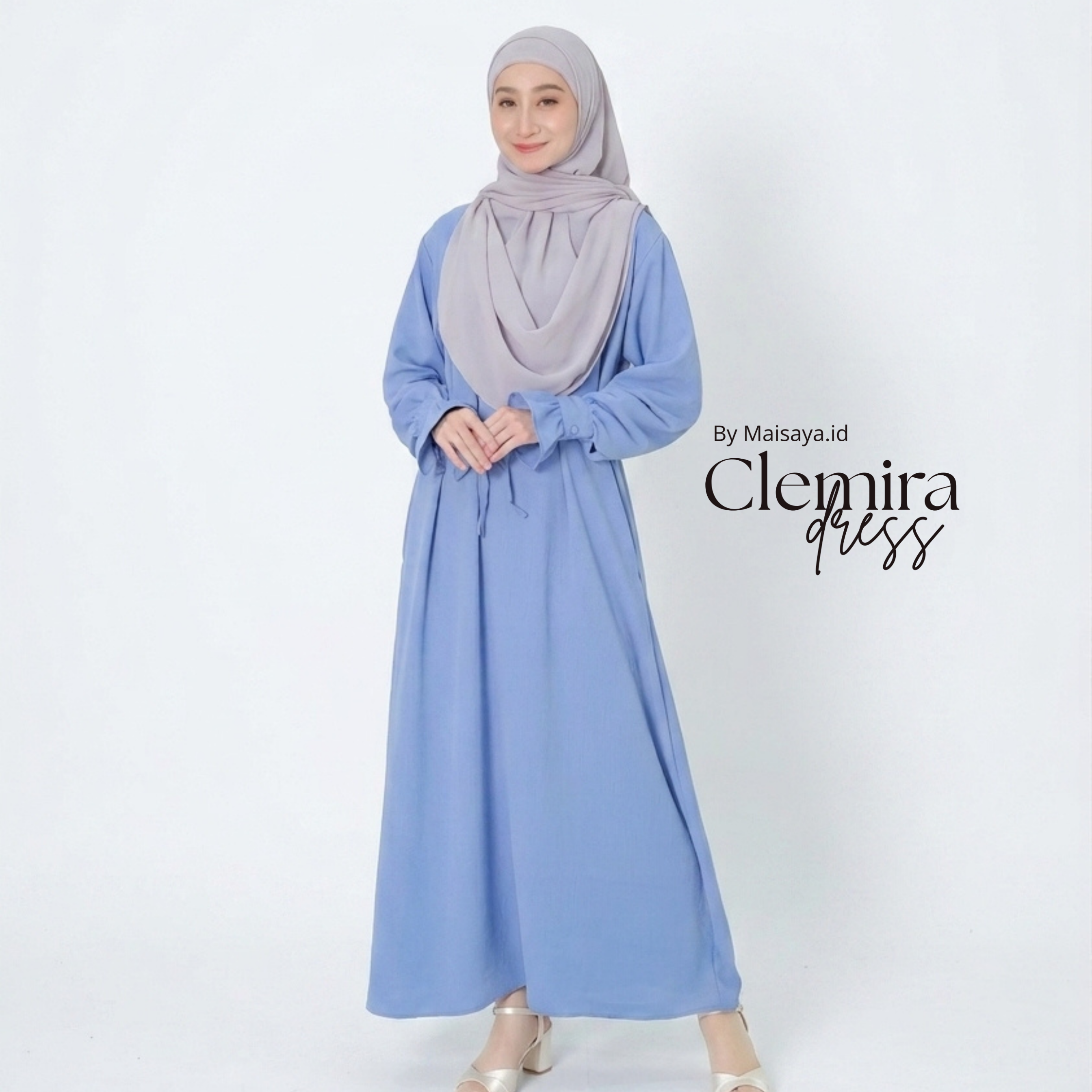 Clemira Dress Yoryu Crinkle by MAISAYA.ID