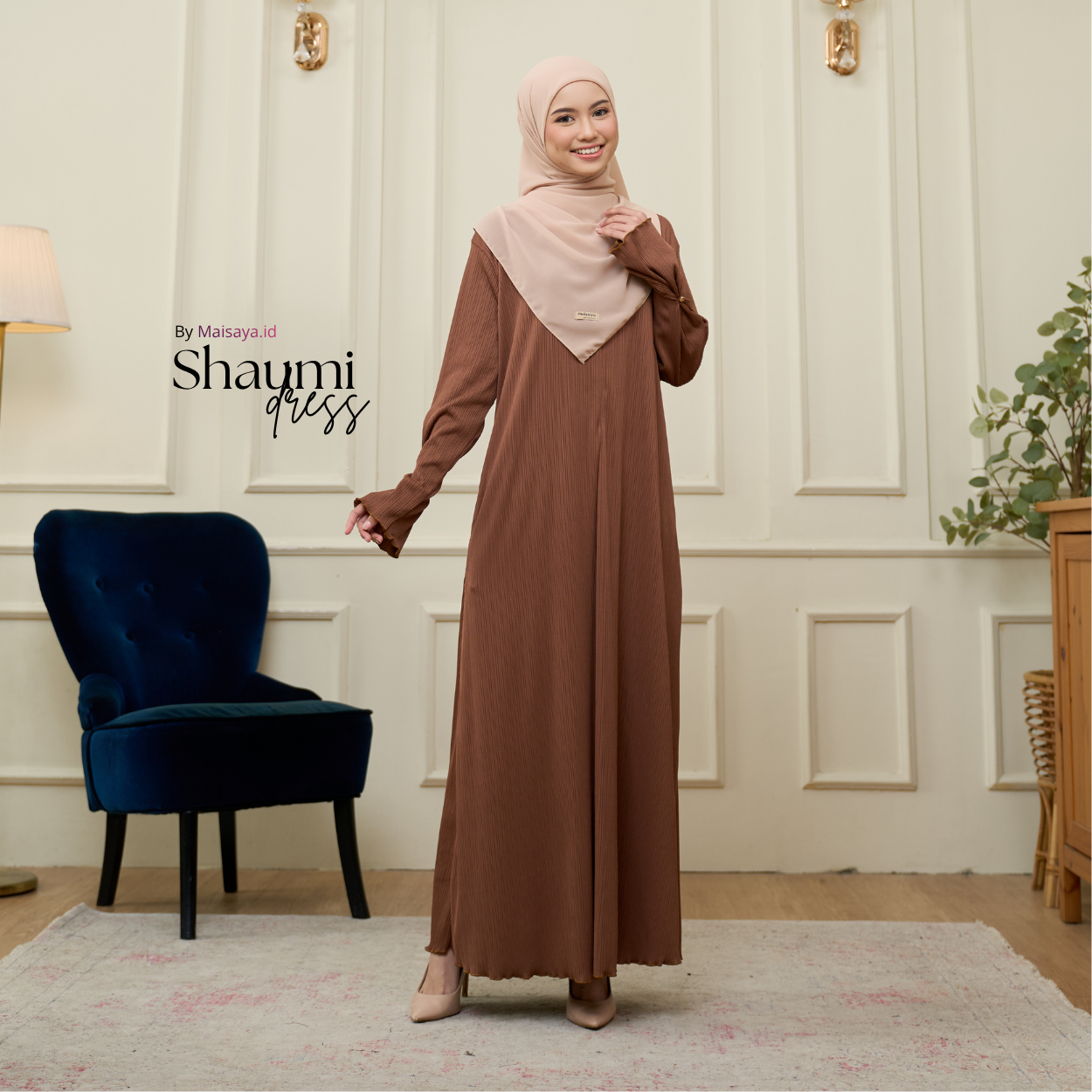 Shaumi Dress Knit Paris Viona by MAISAYA.ID