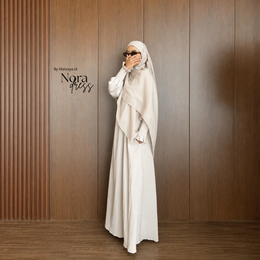 Nora Dress Viscose Dobby Crinkle by MAISAYA.ID