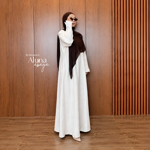 Aluna Abaya Soft Suede Cupro by MAISAYA.ID