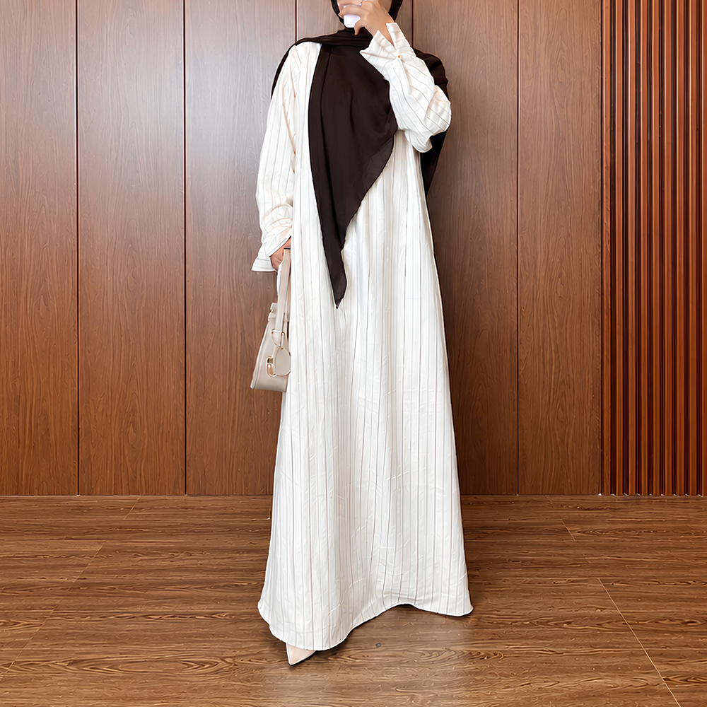 Aluna Abaya Soft Suede Cupro by MAISAYA.ID
