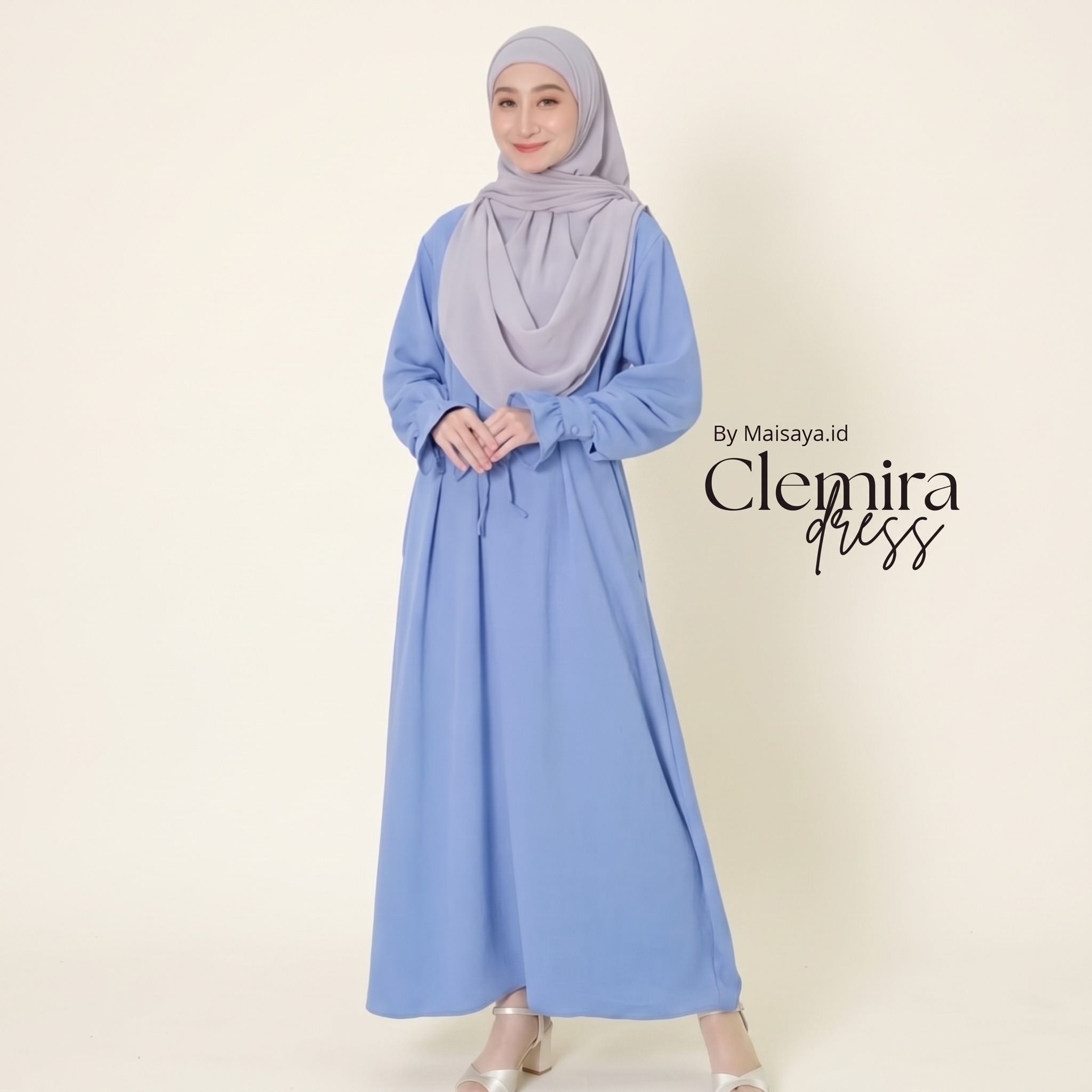 Clemira Dress Yoryu Crinkle by MAISAYA.ID