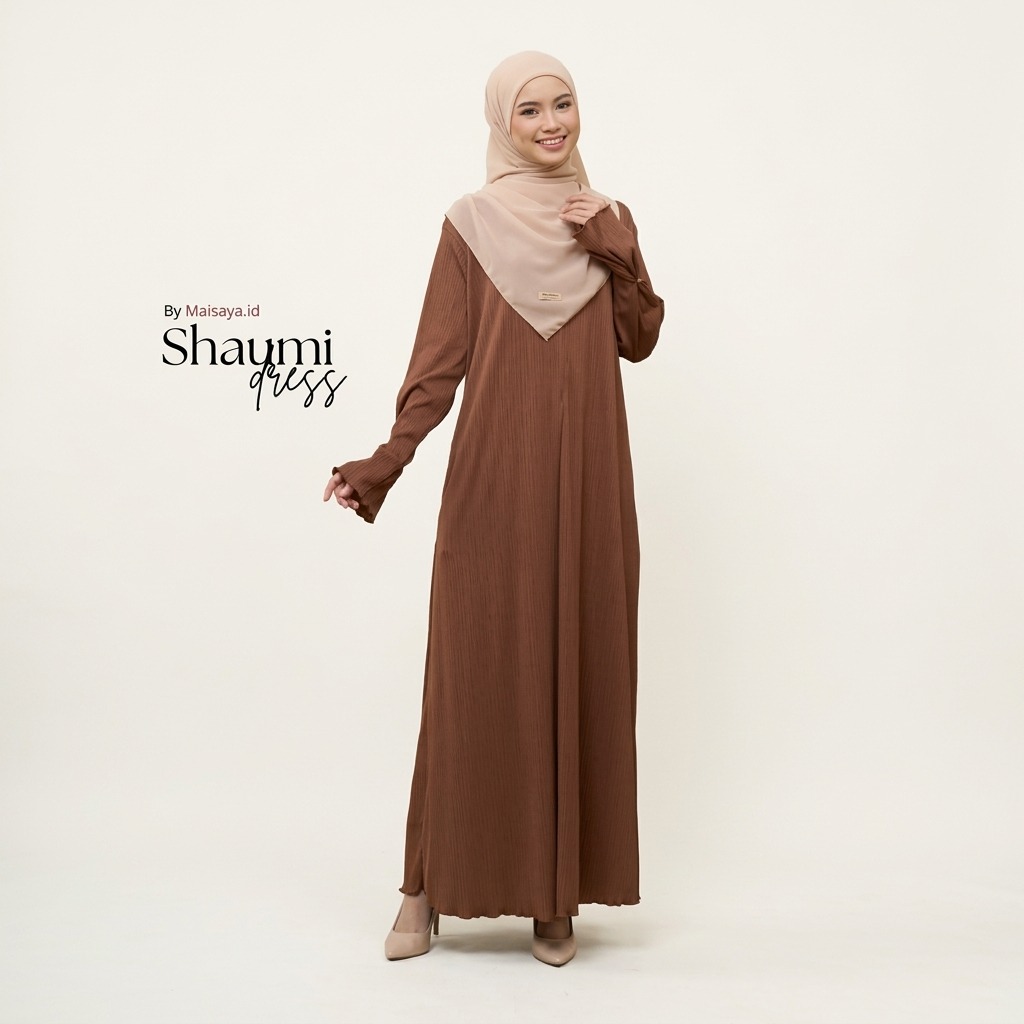 Shaumi Dress Knit Paris Viona by MAISAYA.ID