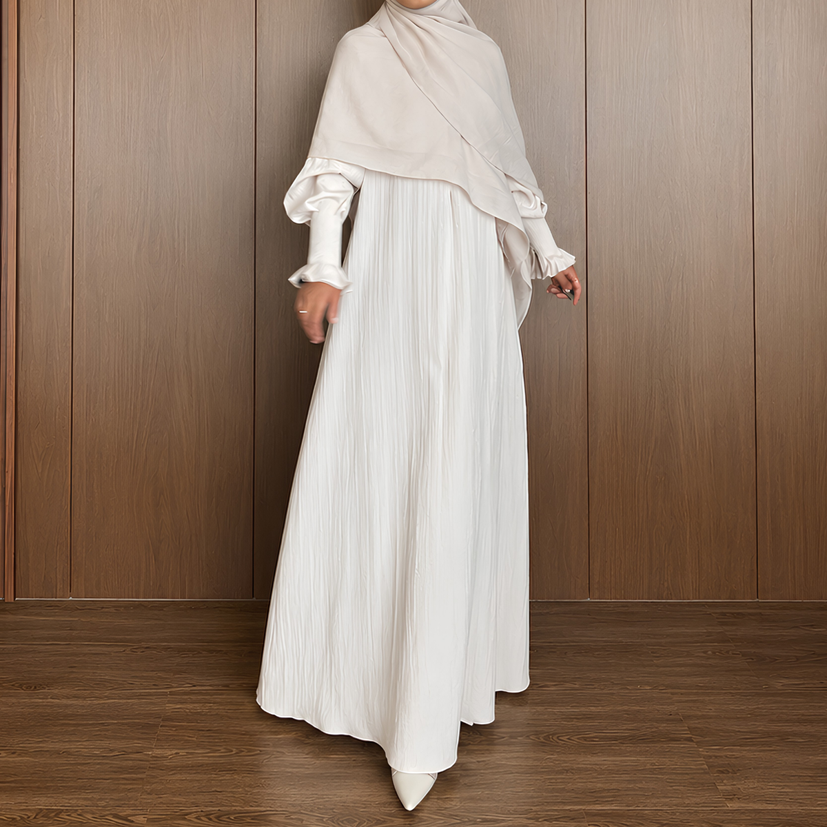 Nora Dress Viscose Dobby Crinkle by MAISAYA.ID