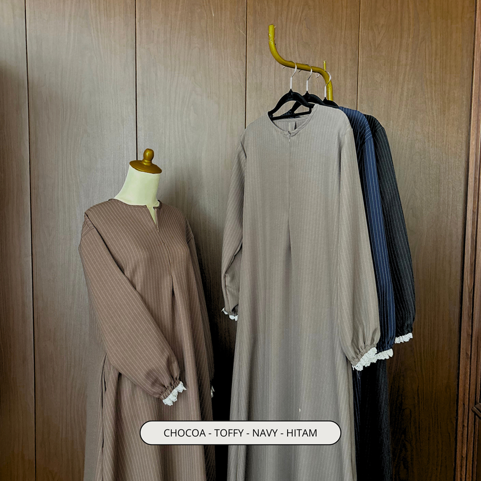 Minara Dress Stripe by MAISAYA.ID