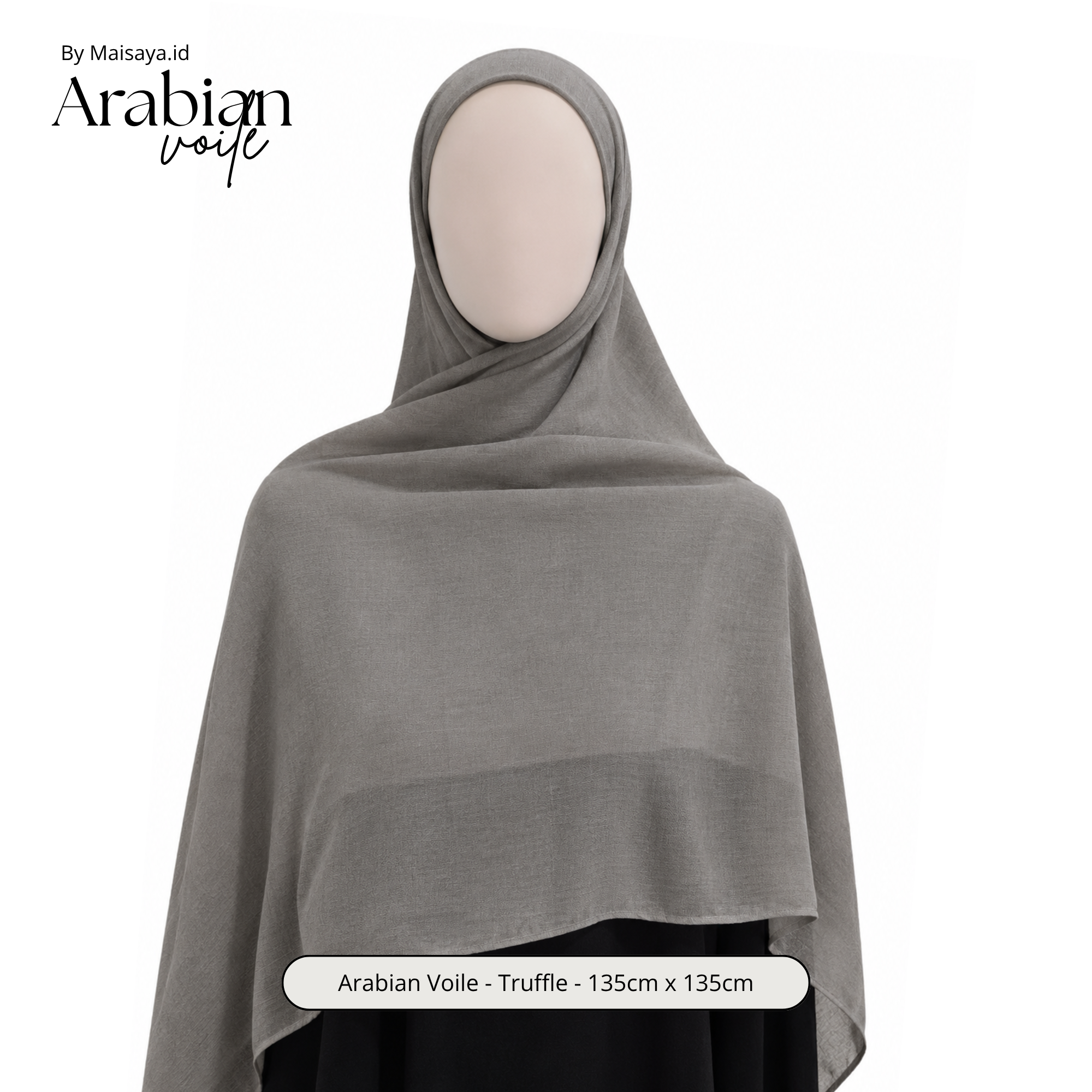KHIMAR BANDANA by MAISAYA - Segitiban (Segitiga Bandana) Bahan Arabian Voile & Viscose Syar'i