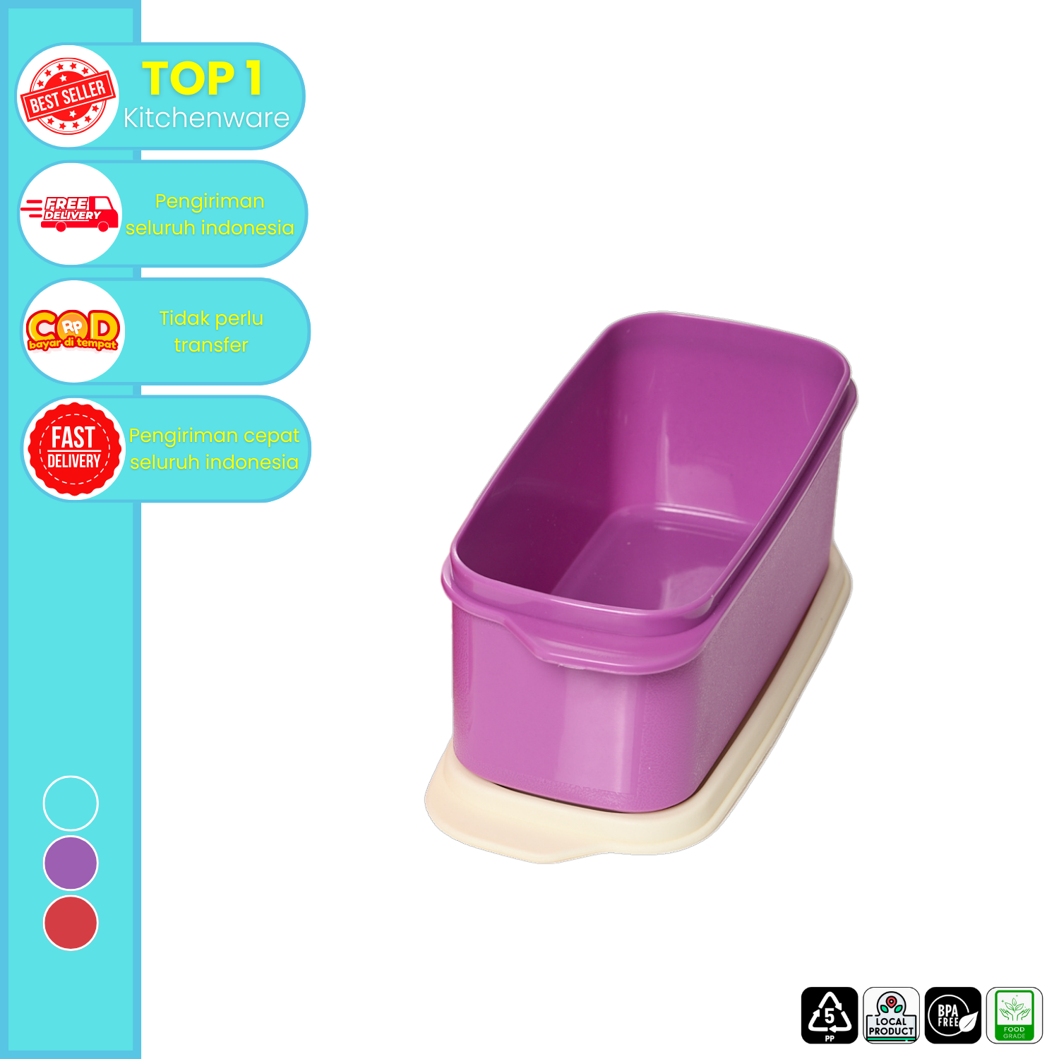 CPM Kotak Bekal Jennie 1 Pcs Polos