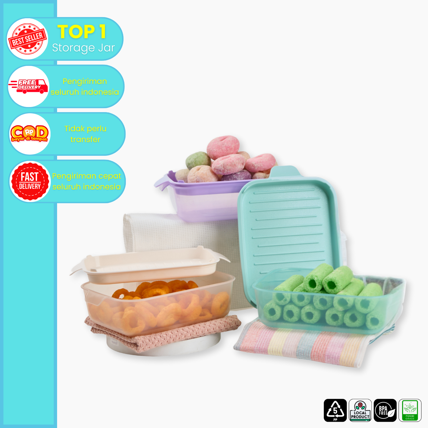 CPM Akira food Storage Set of 3 pcs
