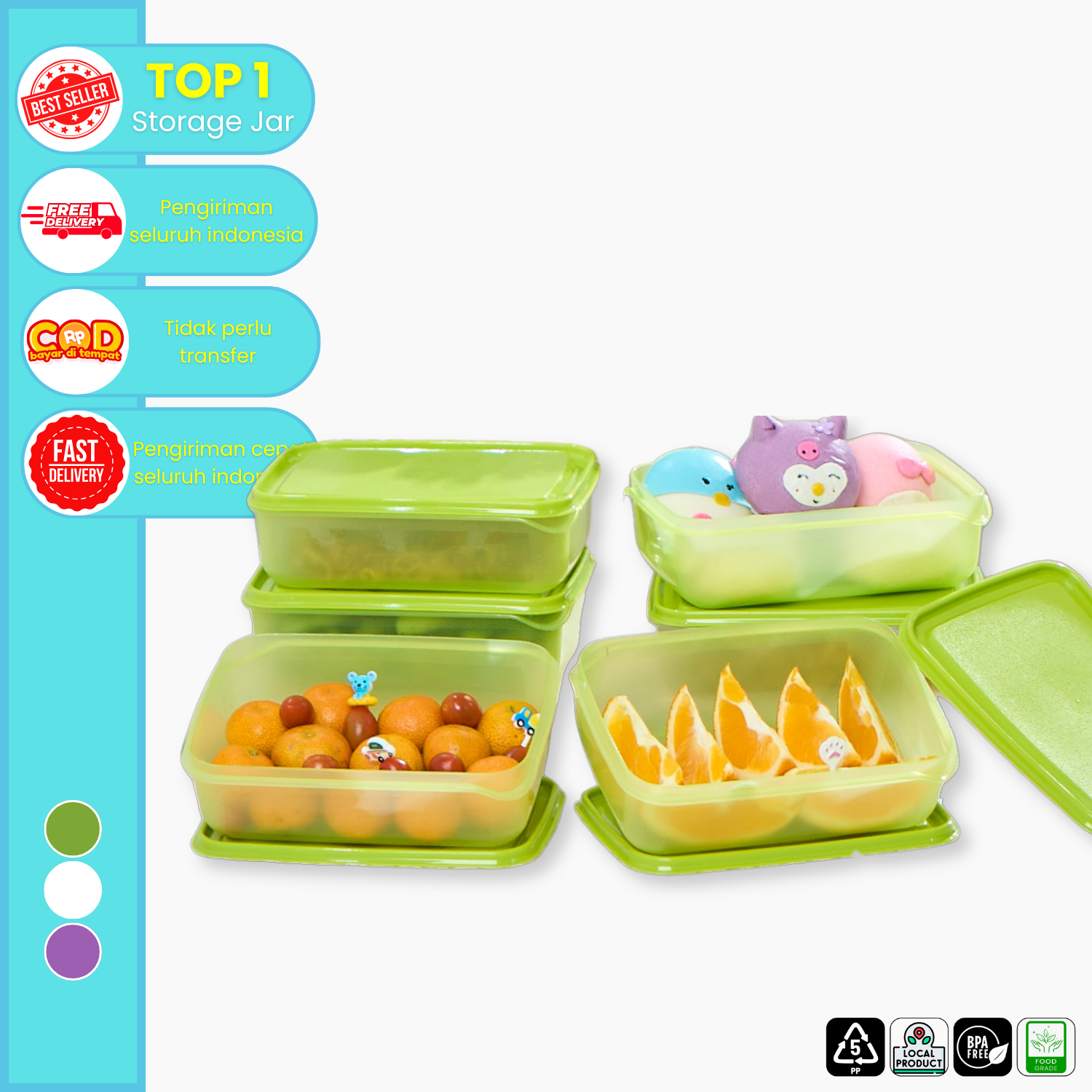 CPM Hideki Set Of 6 Pcs Ukuran 900 ml