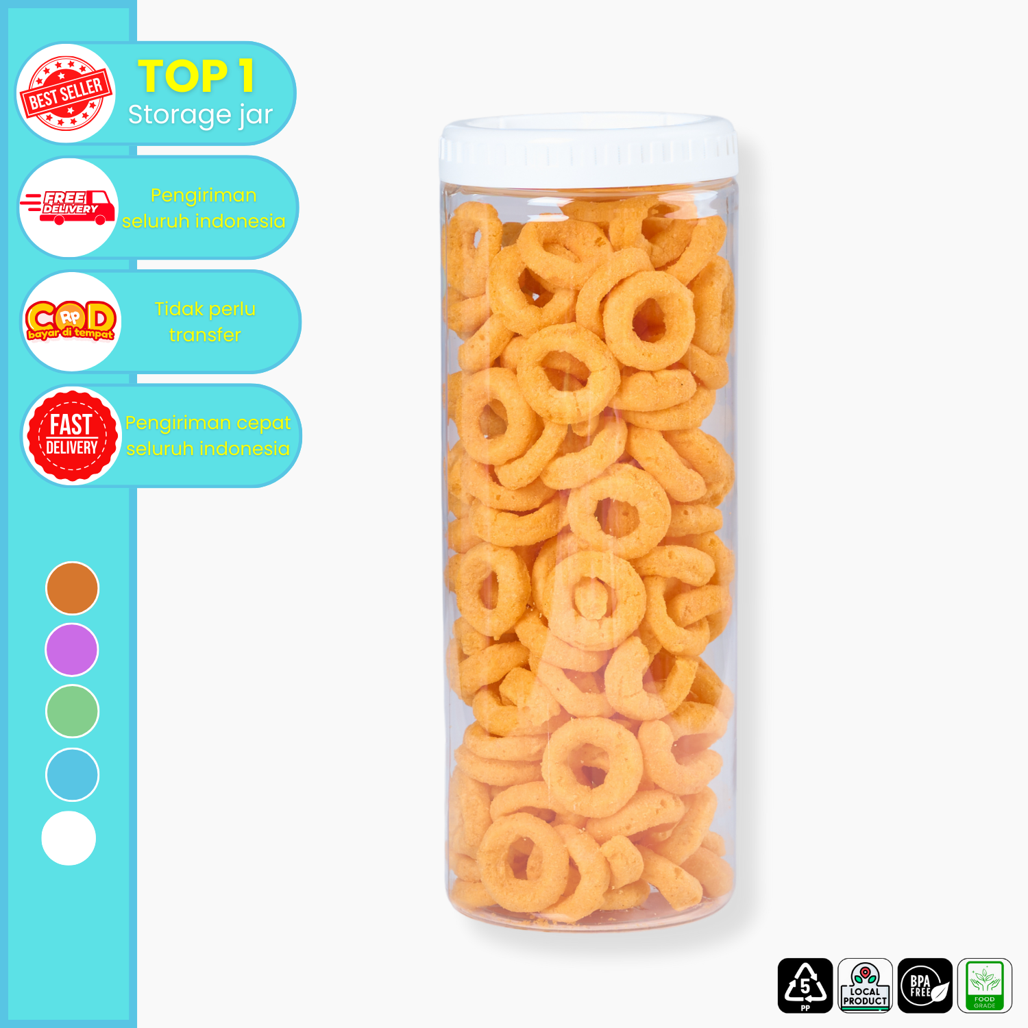 CPM Toples Rio Jar L Set Of 1 Pcs Volume 2100m