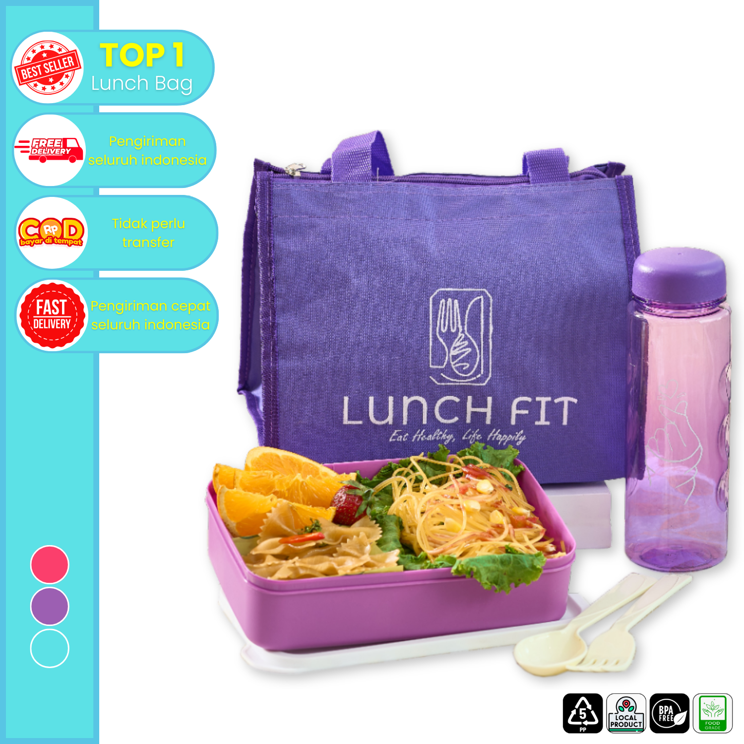 CPM Asuka Lunch Bag Set Of 4 Pcs