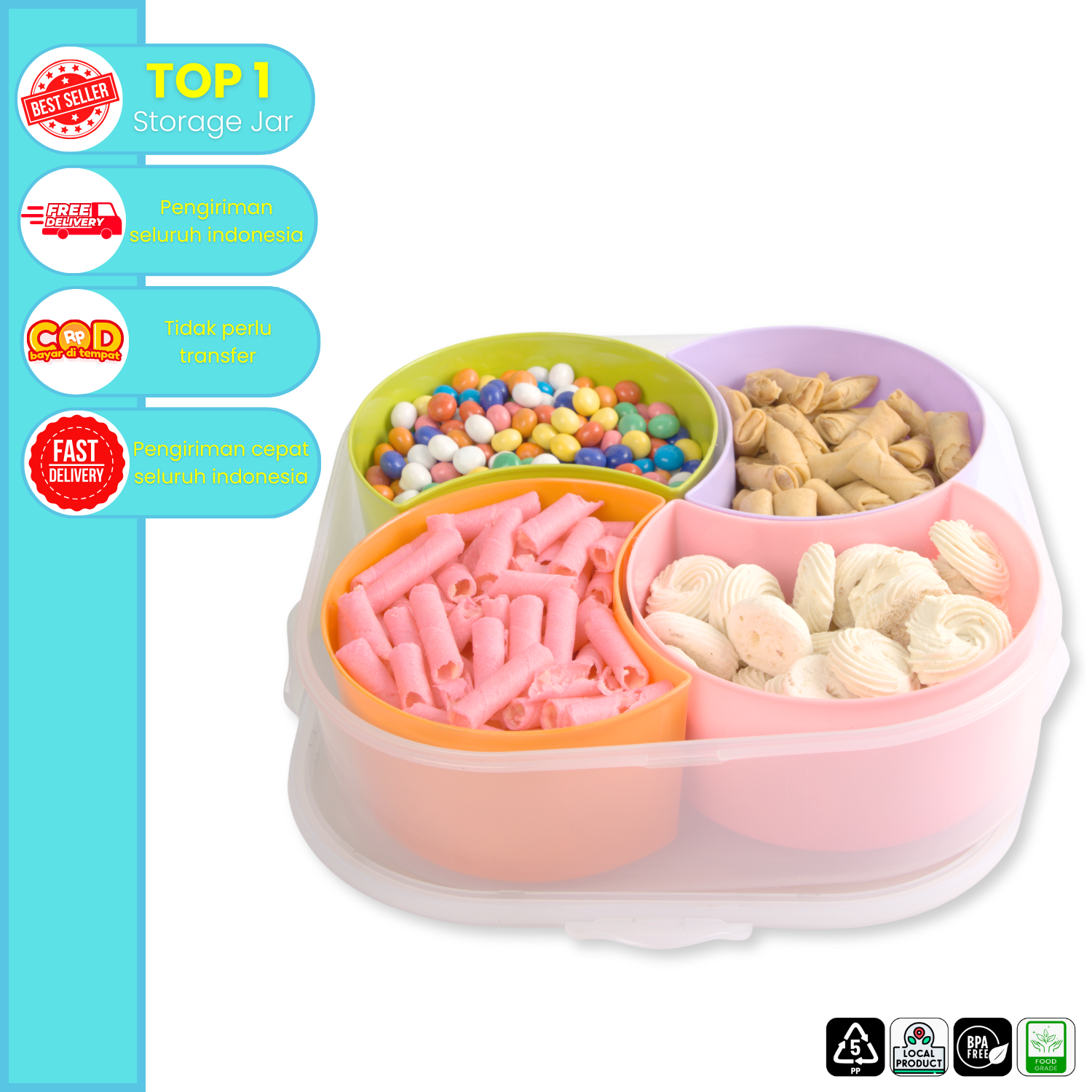 CPM Paket Toples Masaru Set Of 4 Pcs