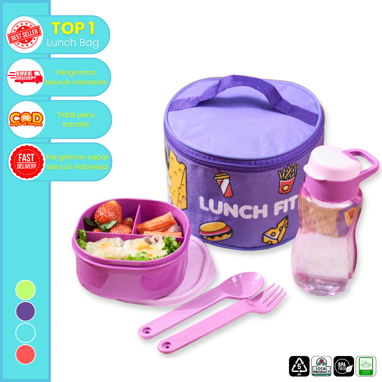 CPM Lunch Bag set of 4 Astro