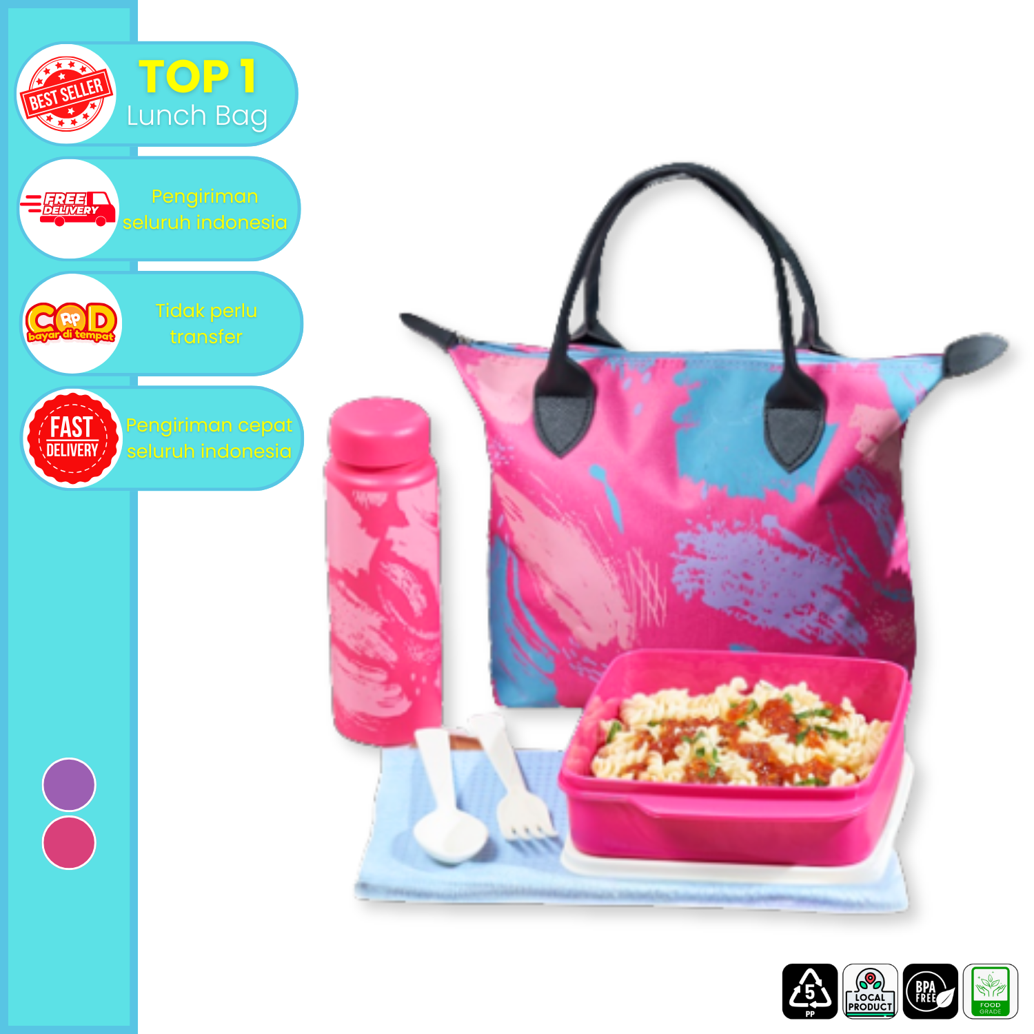 CPM Daniela Lunch Bag Set of 4 Pcs