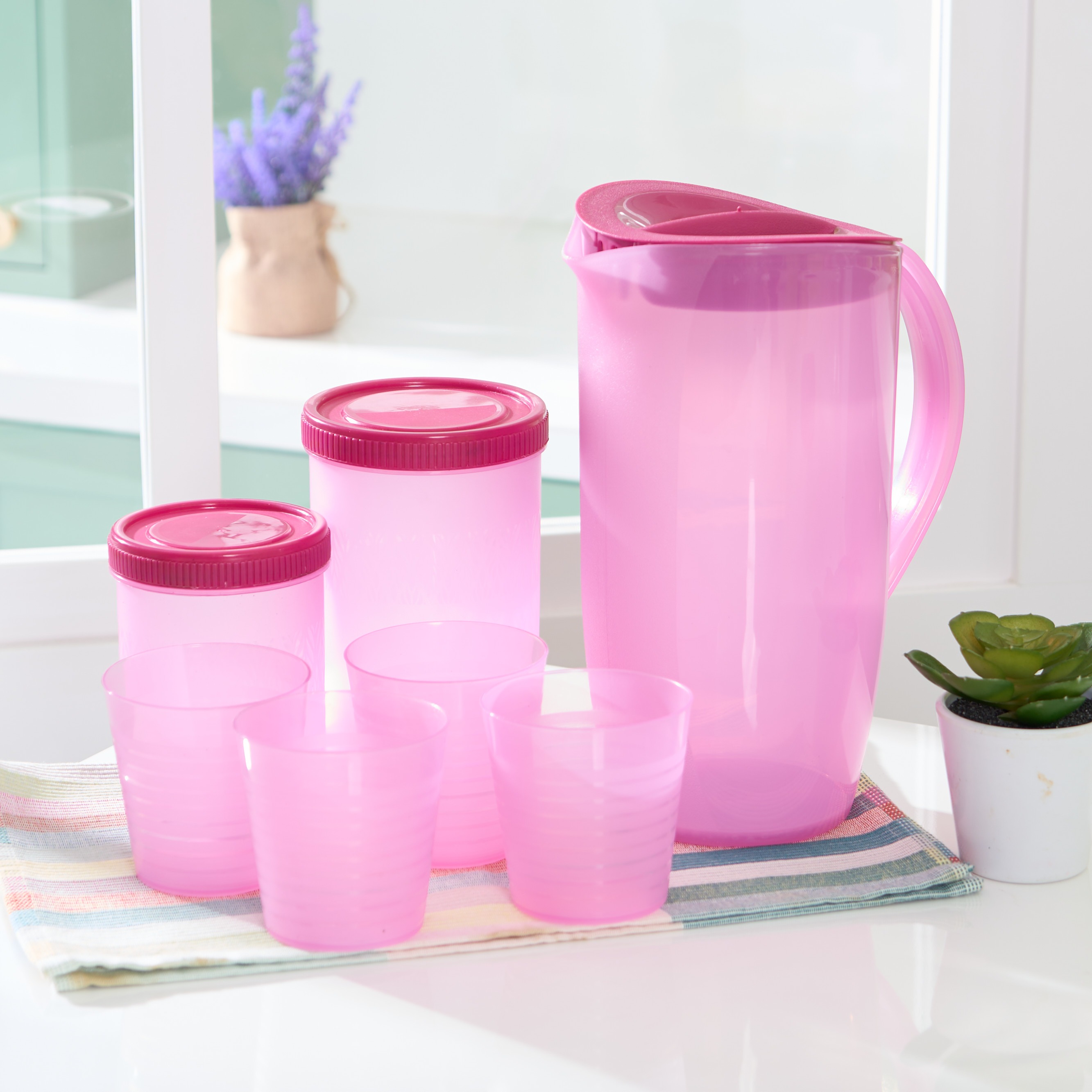 CPM Teko Tokio Set Of 7 Pcs Teko Dan Set Toples Ungu