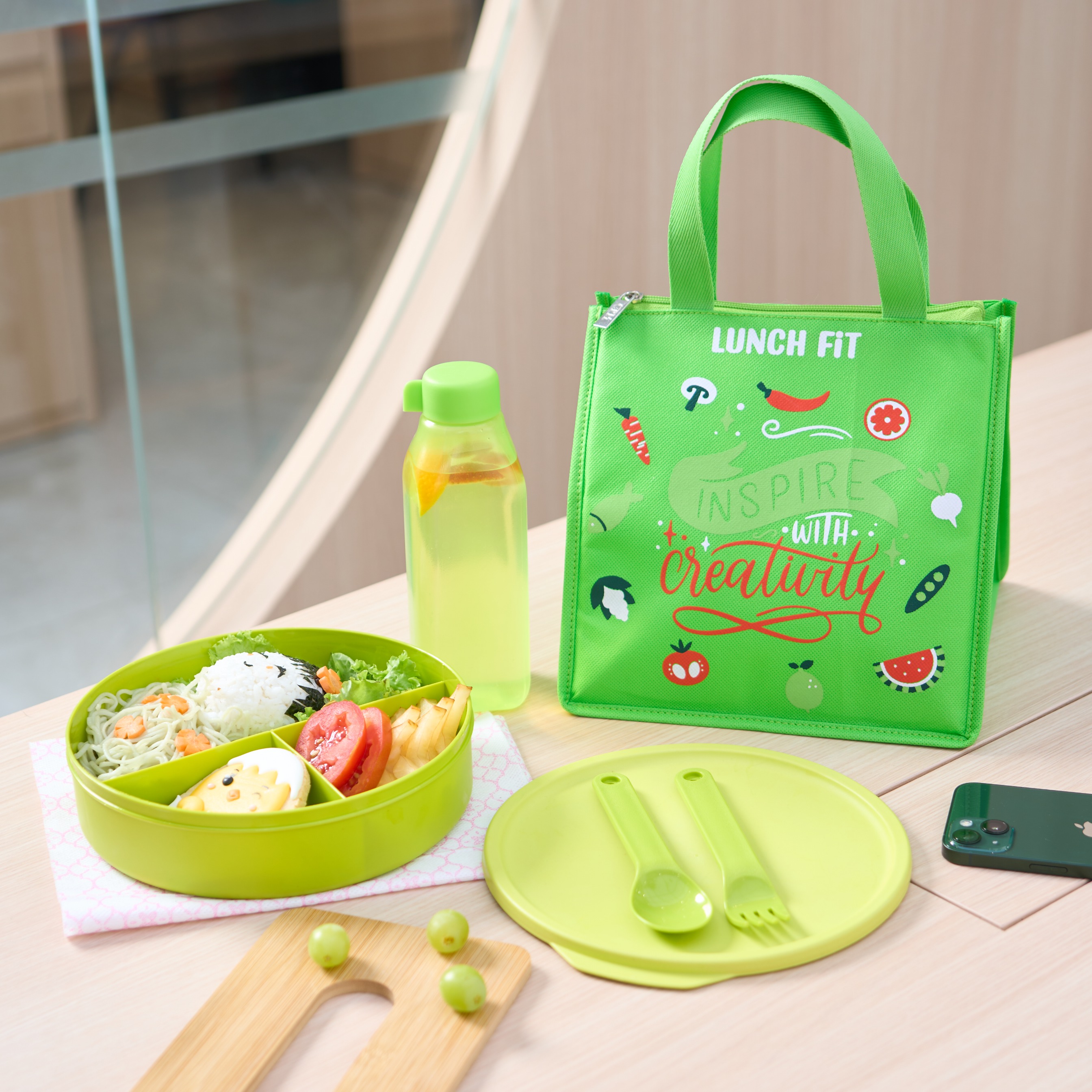 CPM Zarina Lunch Bag Set Of 4 Pcs / Tas Bekal Set