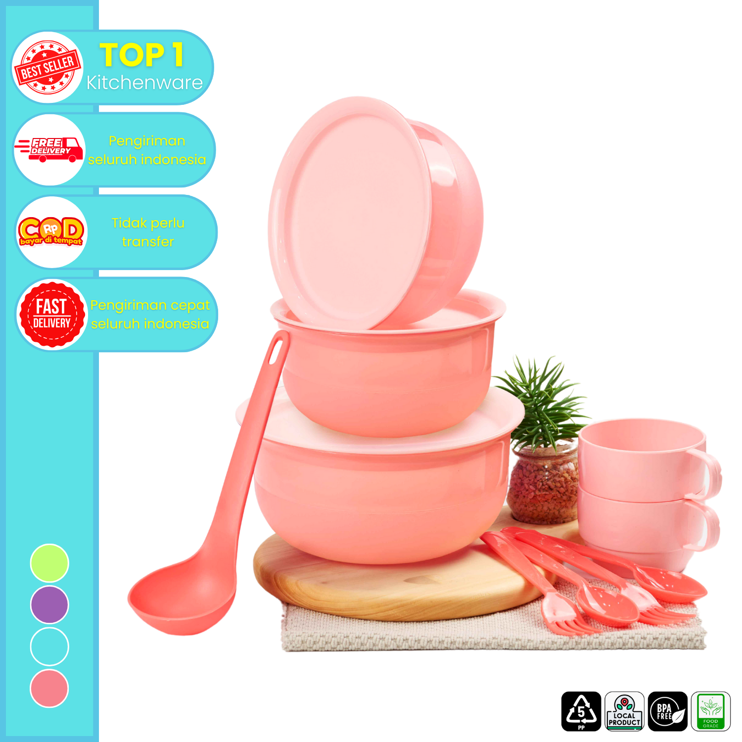 CPM Harumi Serving Prasmanan Wadah Saji Set of 11 Pcs