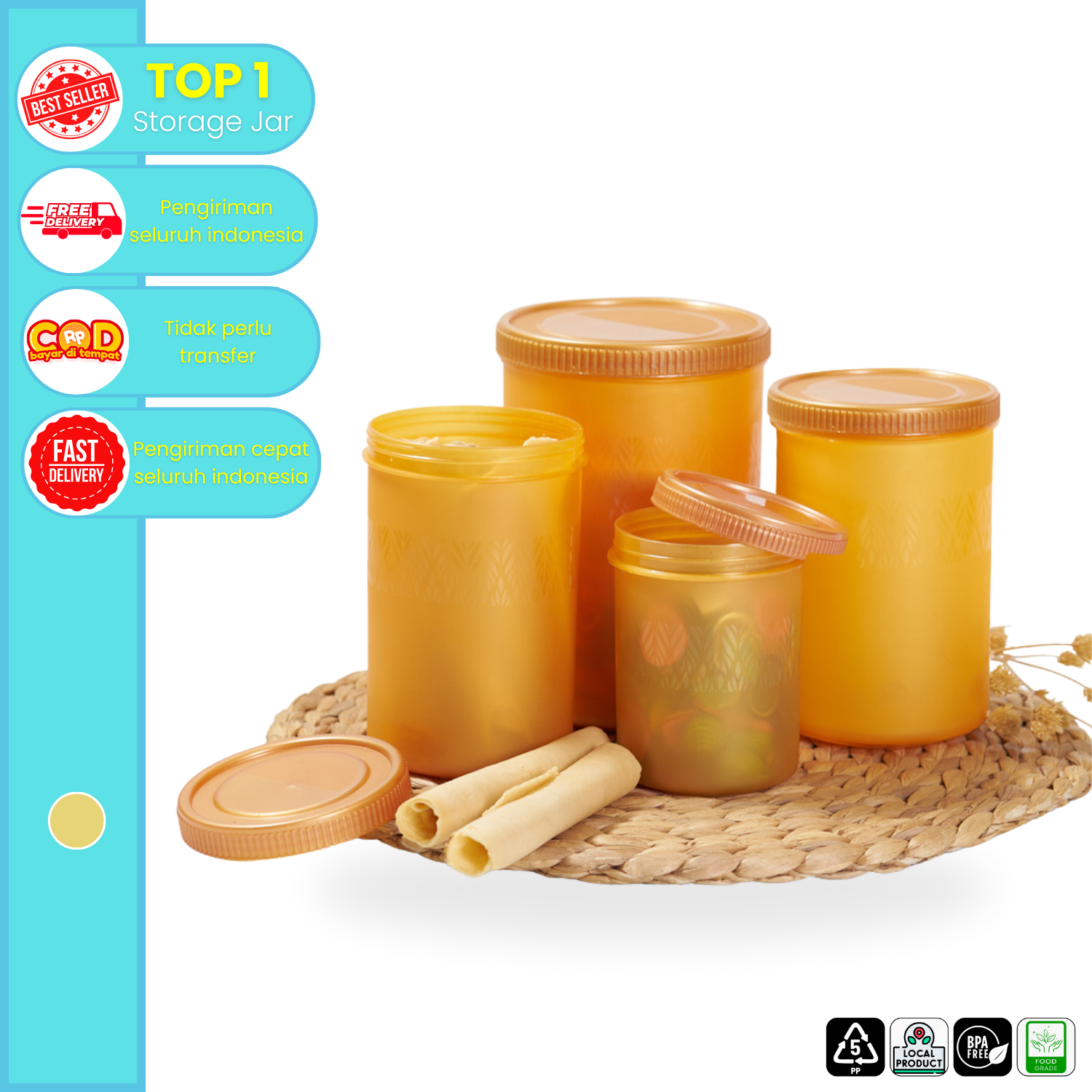 CPM Toples Ruby Emas Set Of 4 Pcs