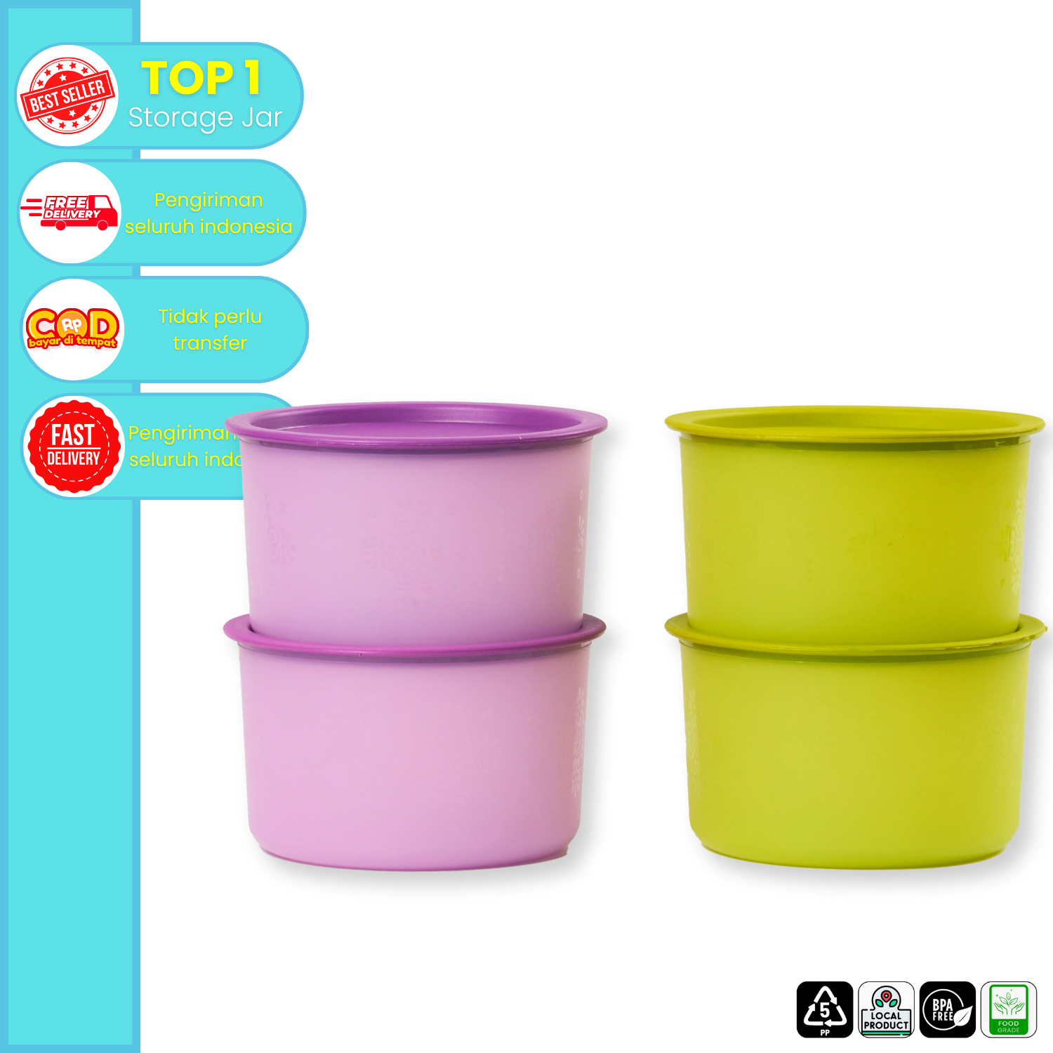 CPM Savina S Four Greeny2 Lilac2 Set Of 4 Pcs