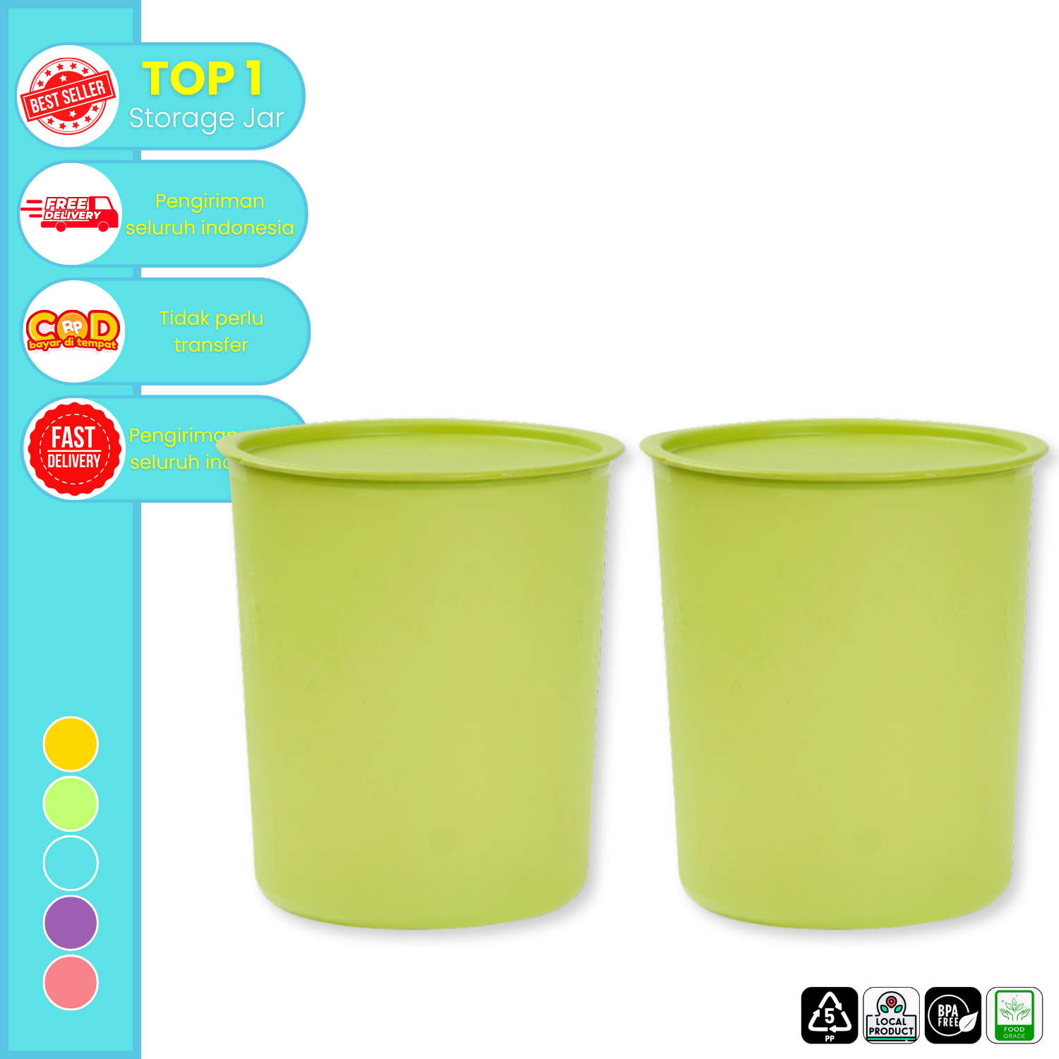 CPM Toples Savina L 5 Liter Set Of 2 Pcs