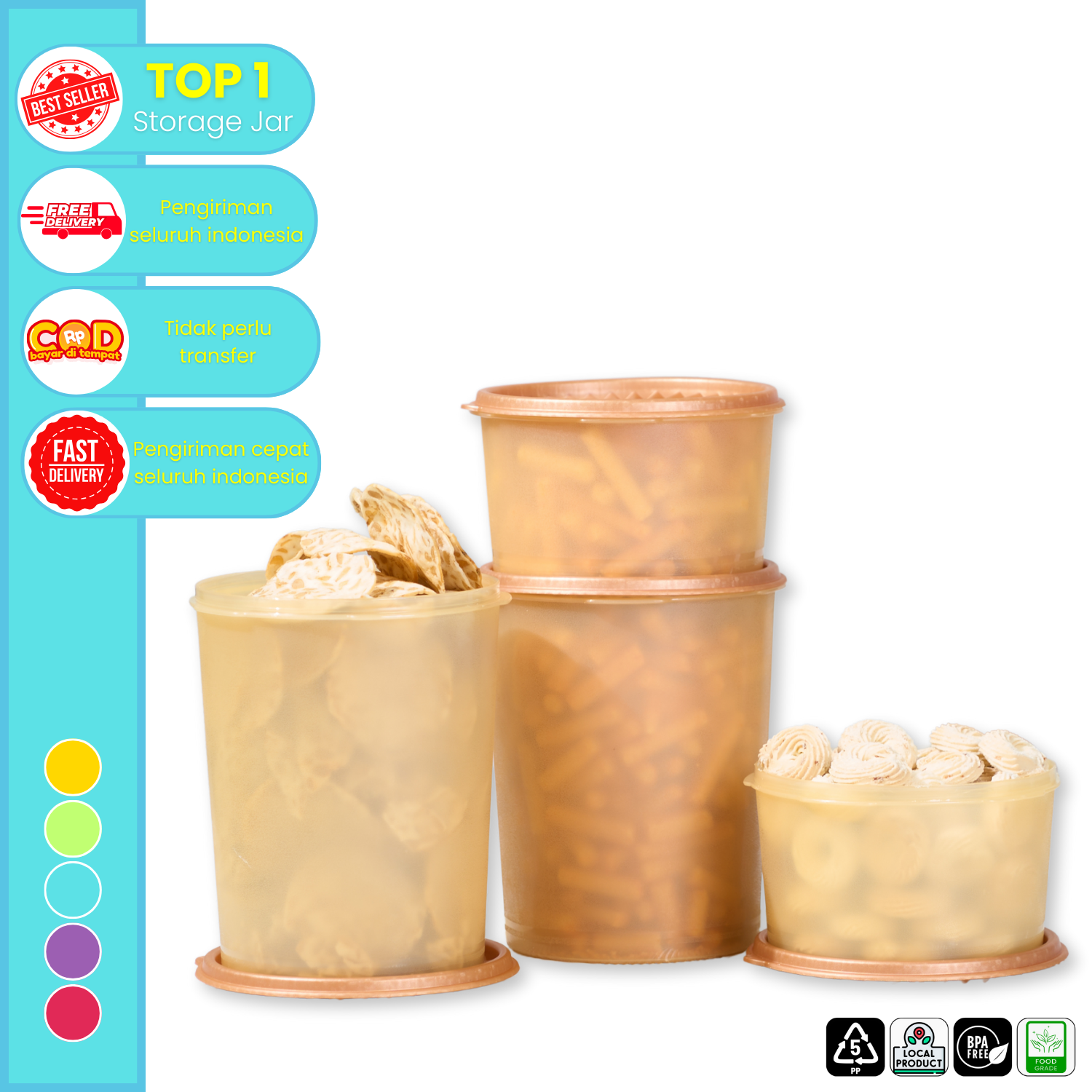 CPM Toples Claryn 2 Ukuran Set OF 4 Pcs ( Claryn m 2 + Claryn s 2)