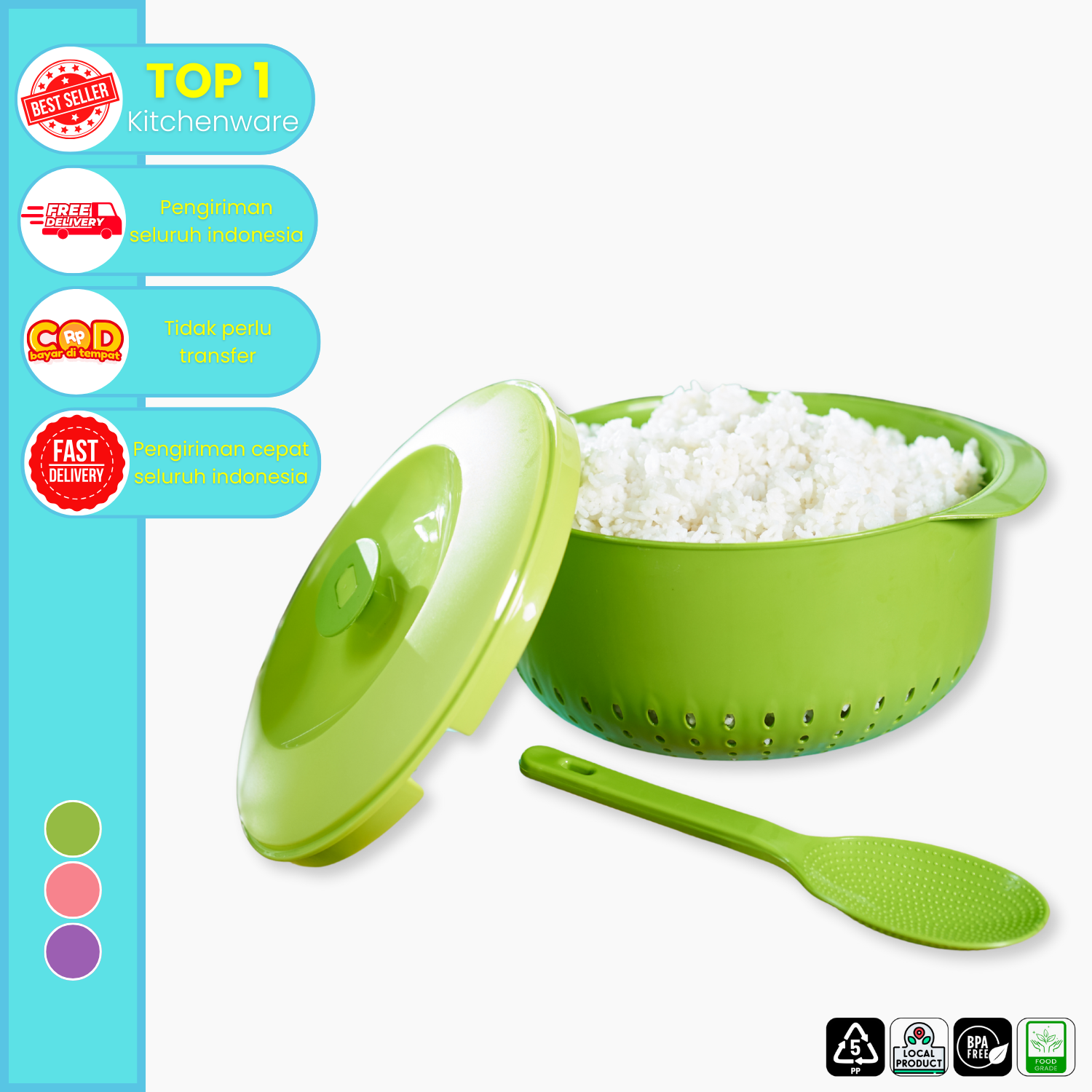 CPM Wakul Nasi Ariana set centong sayur