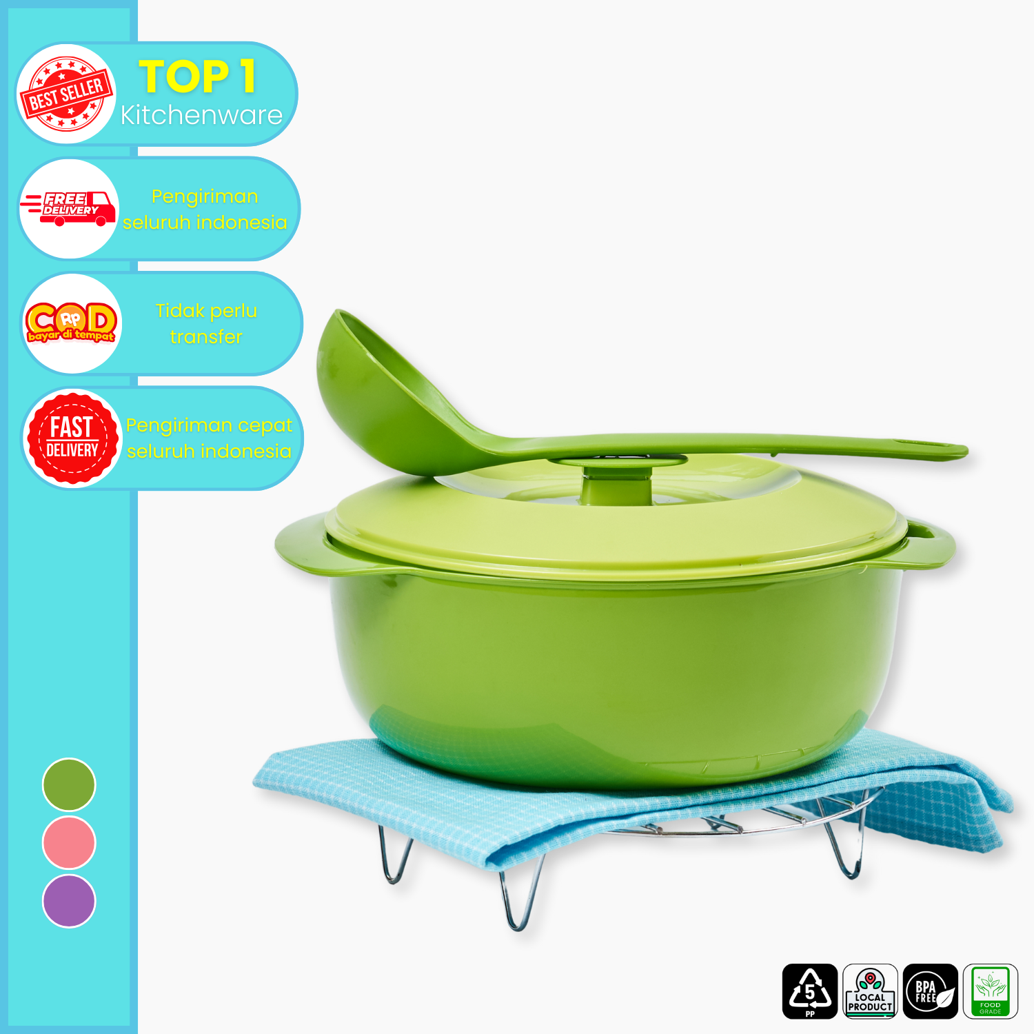CPM Ariana Round Serving with Spoon