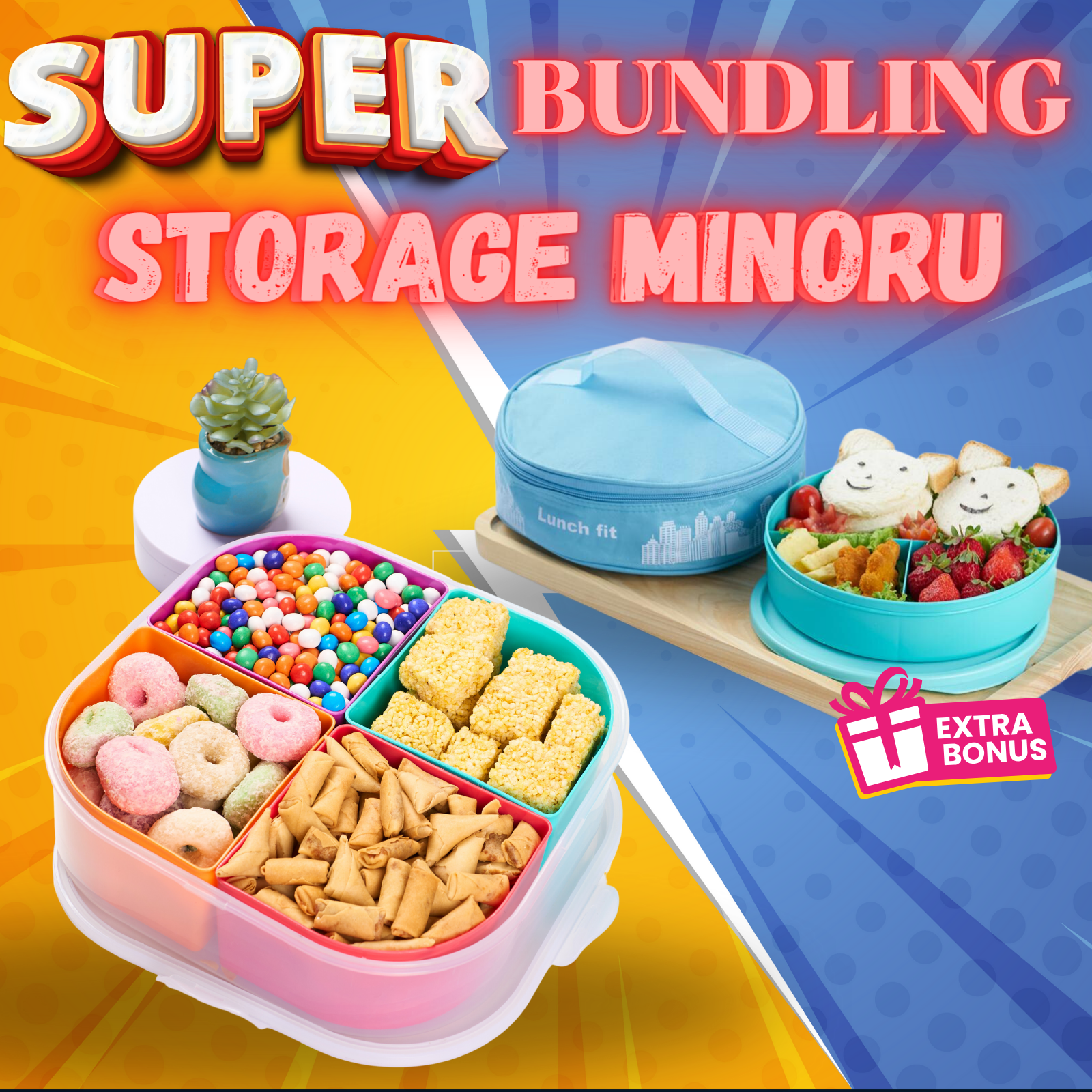 CPM Super Paket Bundling Storage Minoru Kotak + Marvel Set