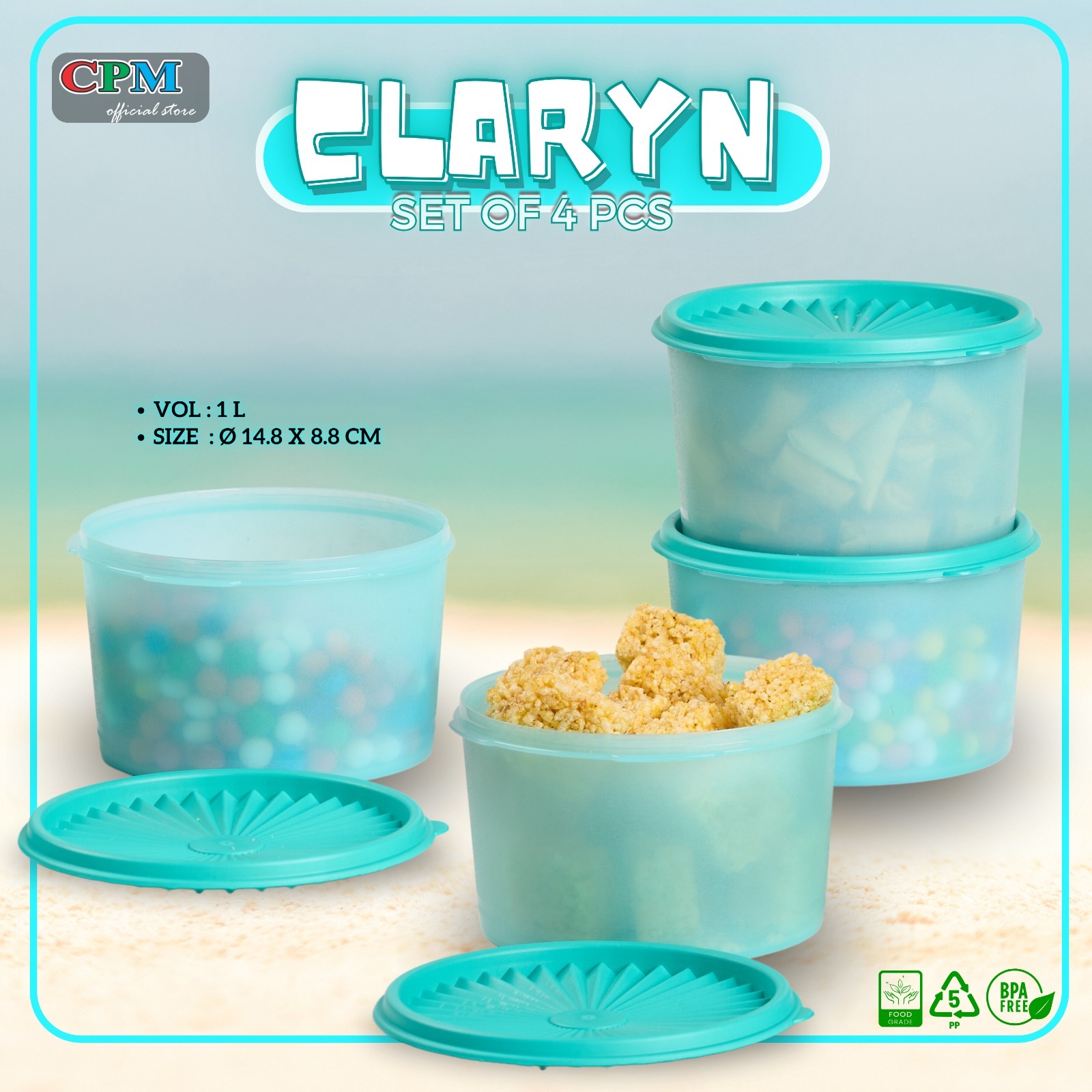 CPM Toples Claryn S Set Of 4 Pcs
