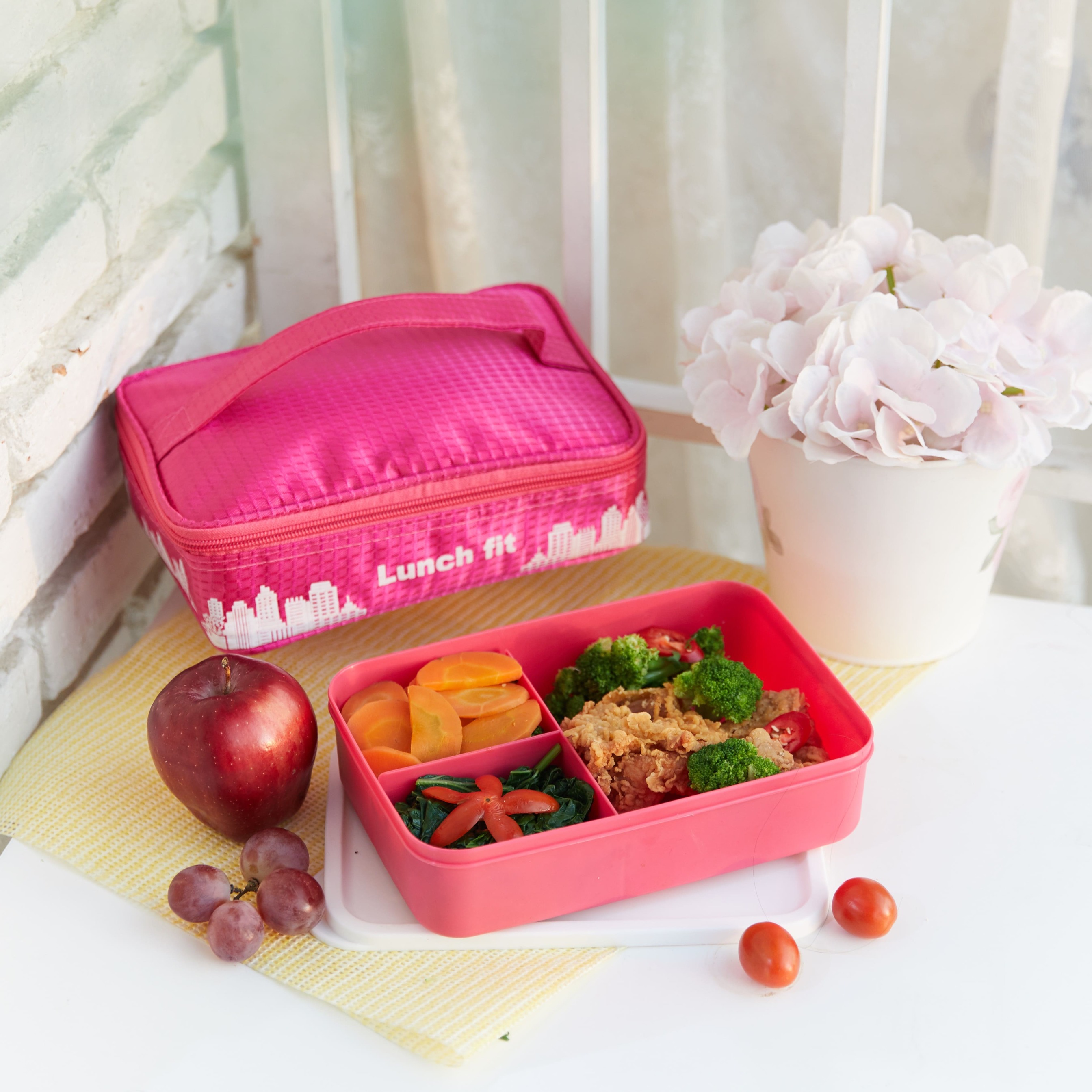 CPM Lunch Fit Square Deluxe With Bag/Tas Bekal Makan Simpel