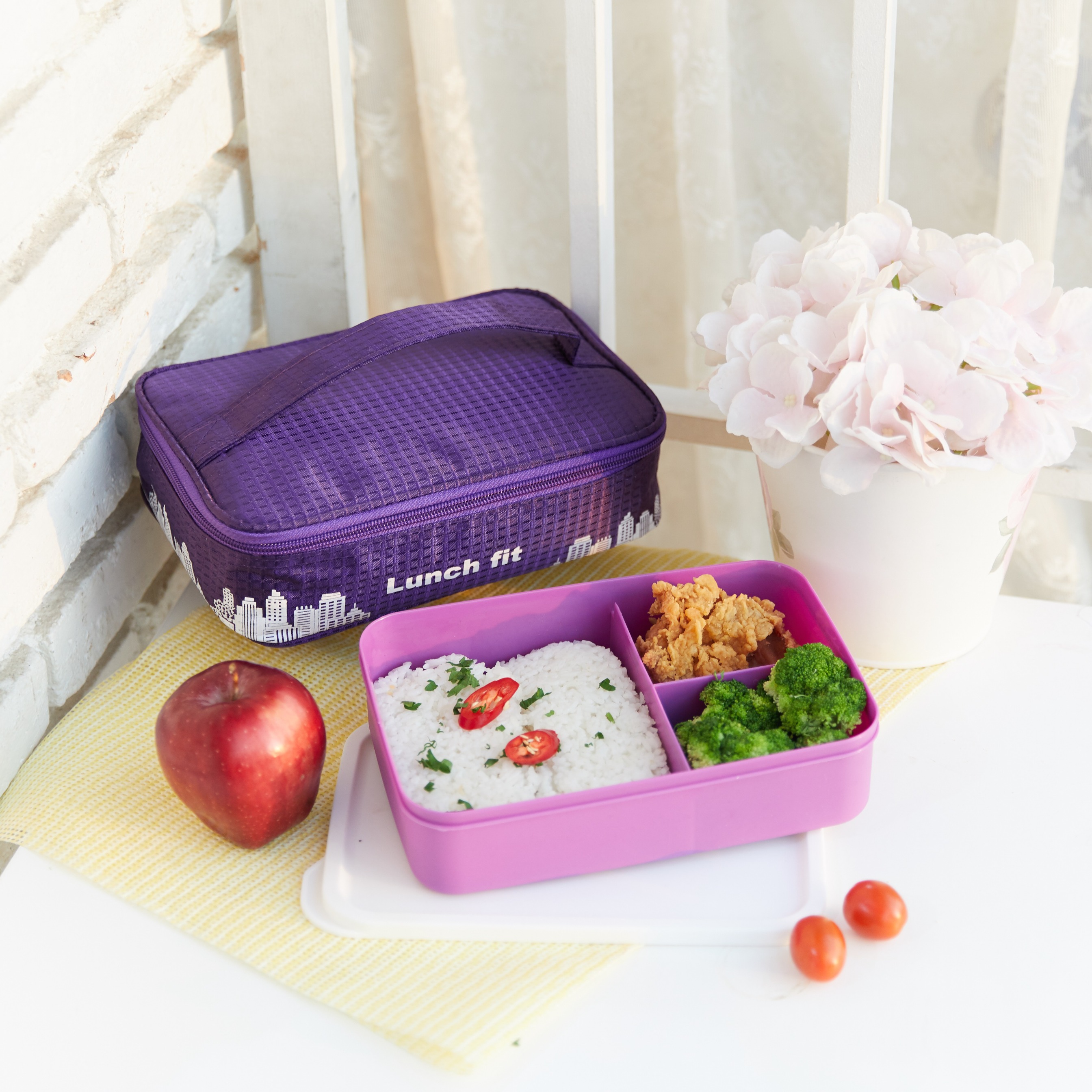CPM Lunch Fit Square Deluxe With Bag/Tas Bekal Makan Simpel