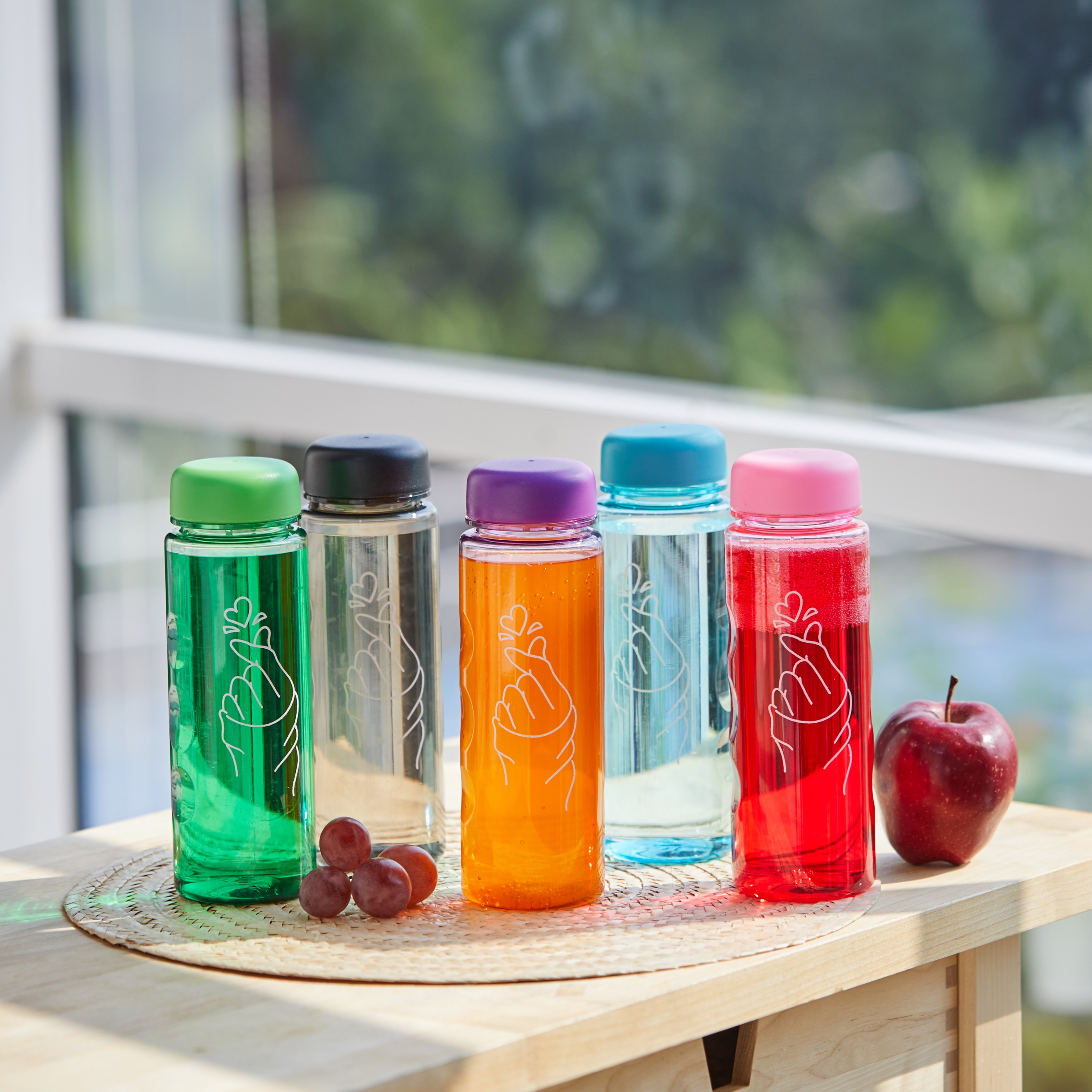 CPM My Bottle Tutup Bulat 1 PCS Gambar Saranghae/ Botol Minum/Warna Random