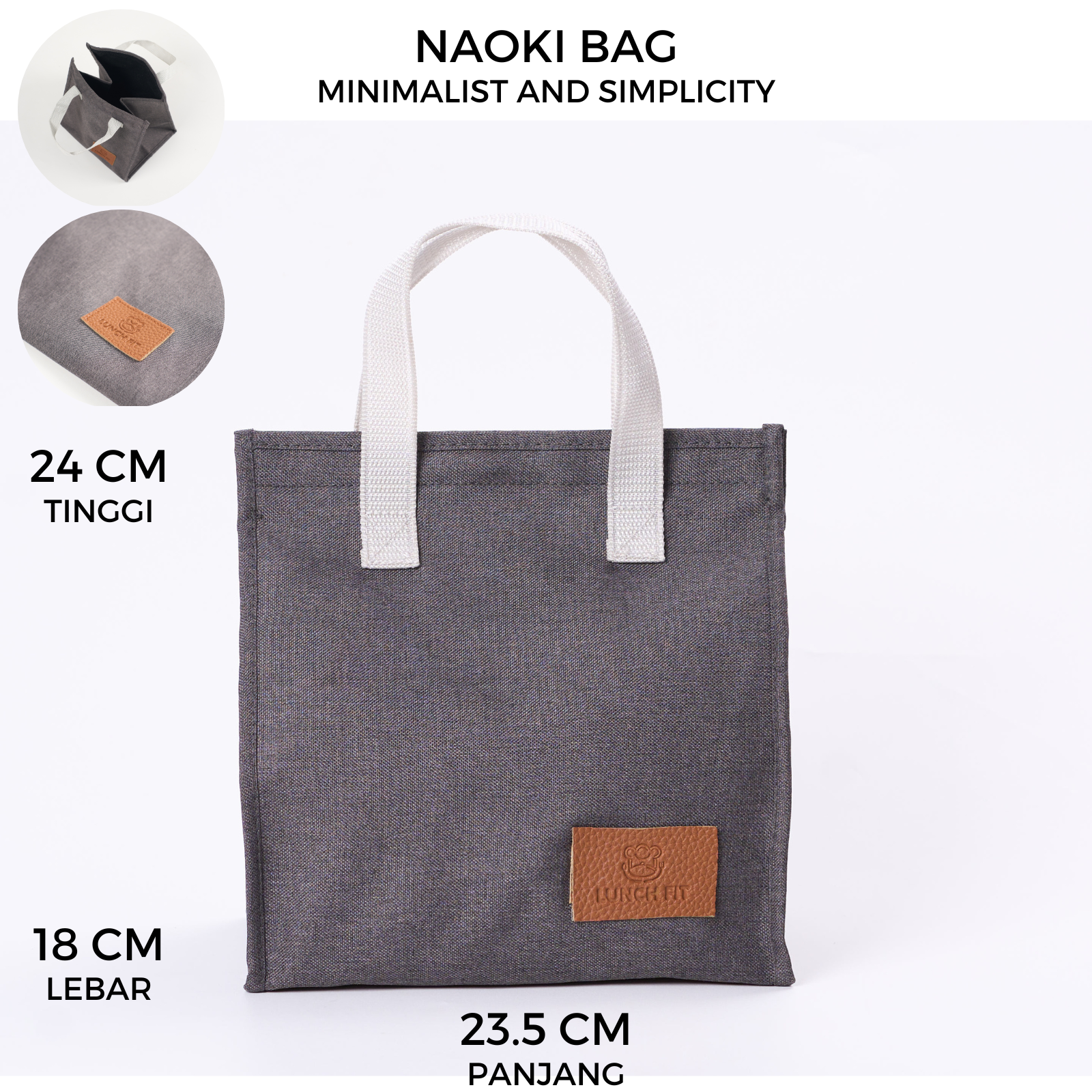 CPM Tas bekal naoki set of 4 pcs /tas bekal makan set