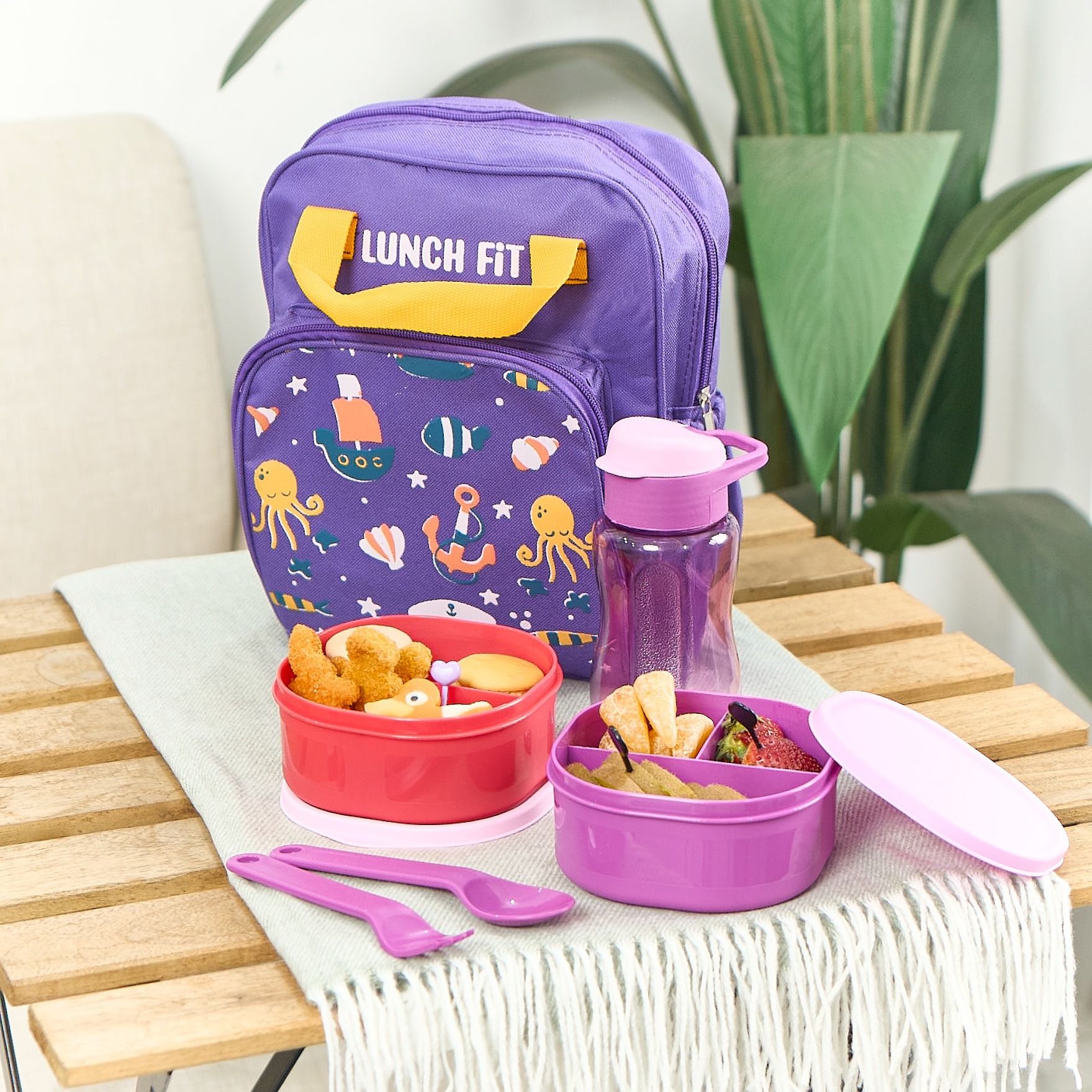 CPM Lionel Lunch Bag Set Of 4 Pcs /Tas Bekal Makan Set