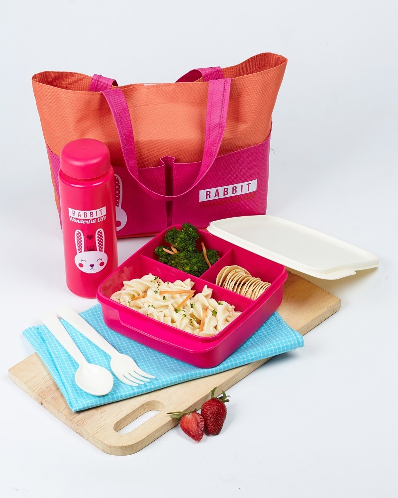CPM Shuga Lunch Bag set of 4 pcs/ Kotak makan set dengan tas bekal