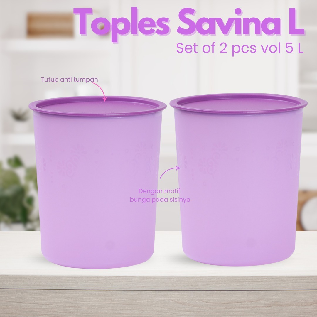CPM Toples Savina L 5 Liter Set Of 2 Pcs